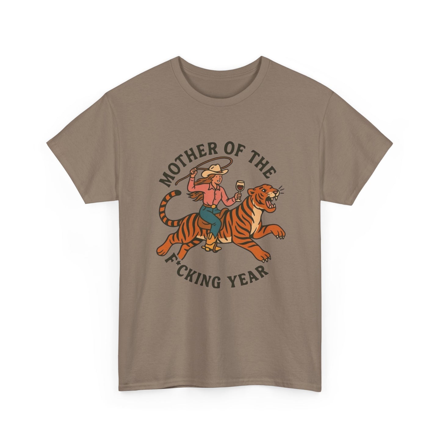 Mother Of The Year Graphic T Shirt NEW Vintage Unisex Heavy Cotton Tee