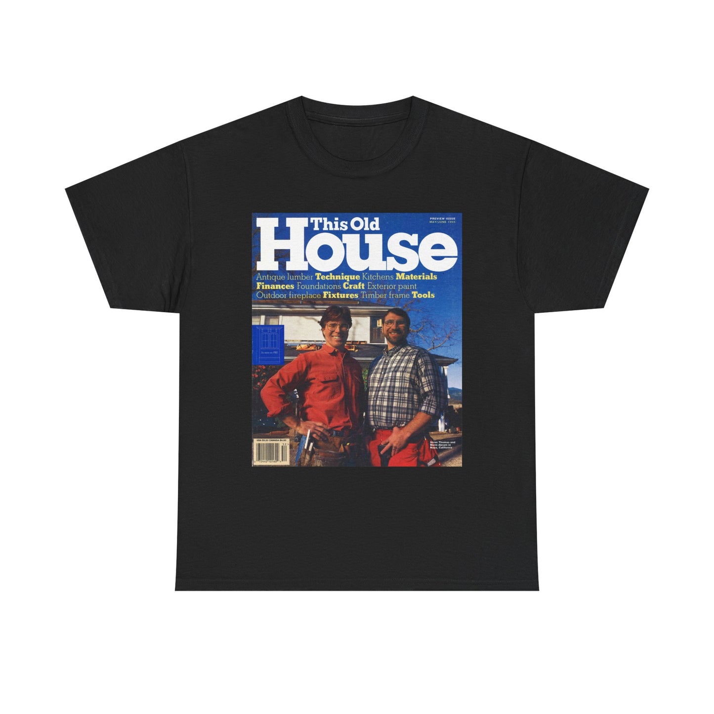 This Old House Graphic T Shirt Vintage New England Unisex Heavy Cotton Tee