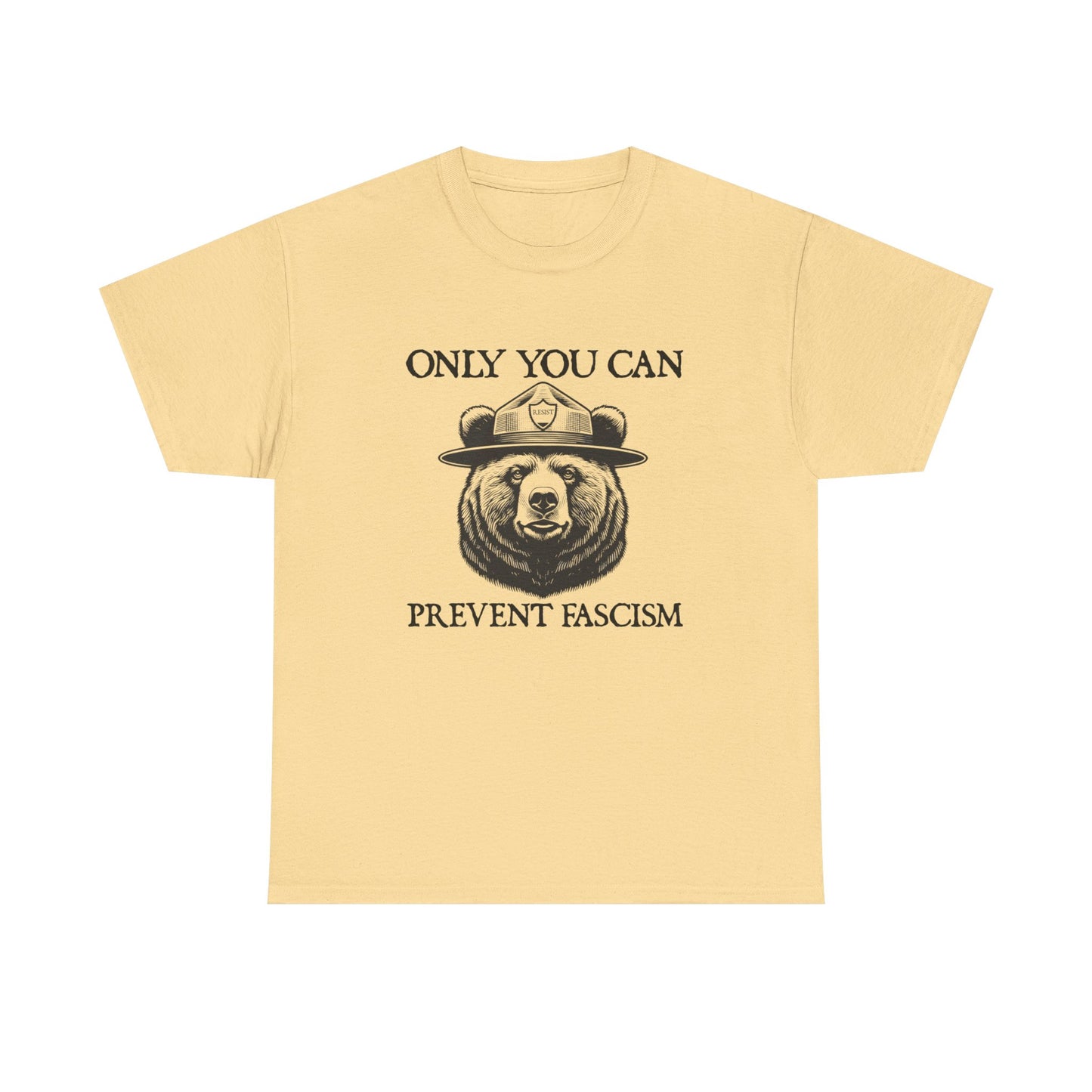 Only You Can Prevent Fascism Graphic T Shirt Unisex Heavy Cotton Tee