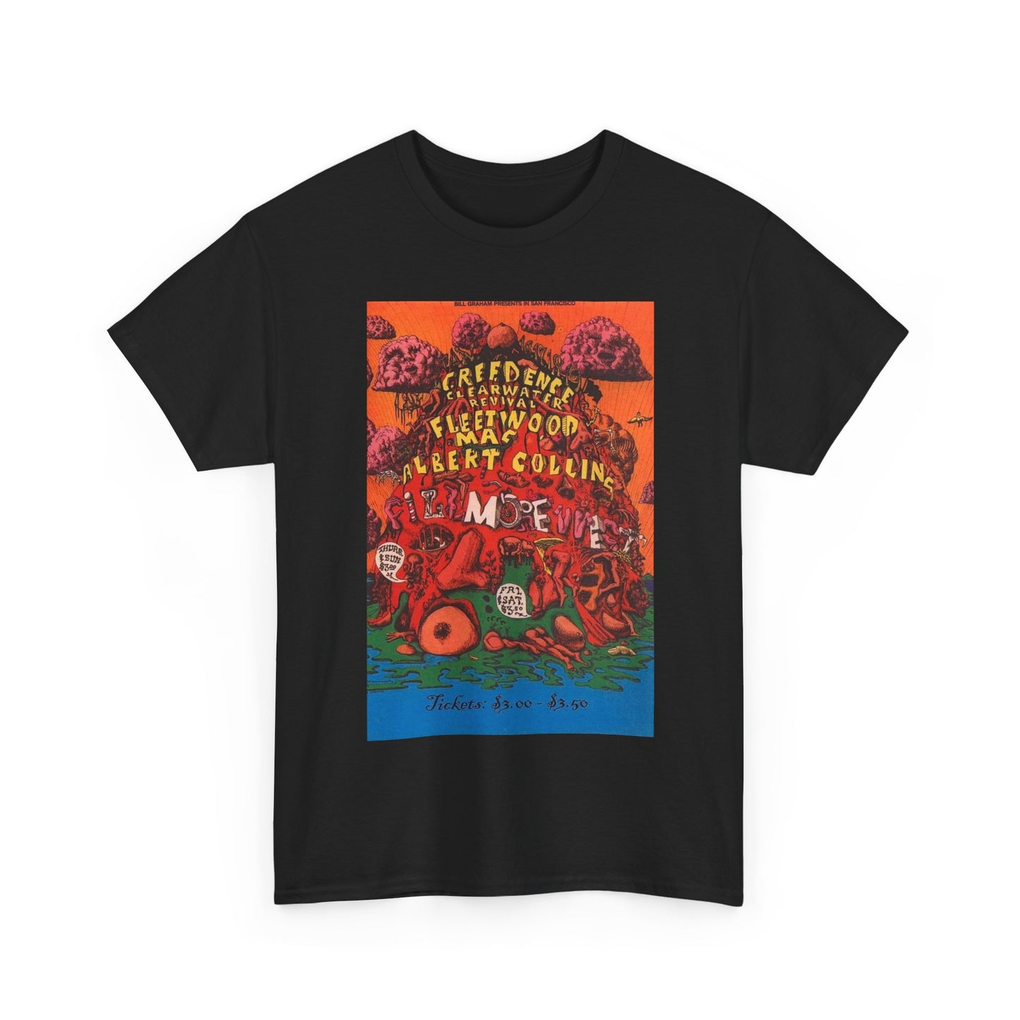 Creedence Clearwater Revival T-shirt vintage Fleetwood Mac art concert poster