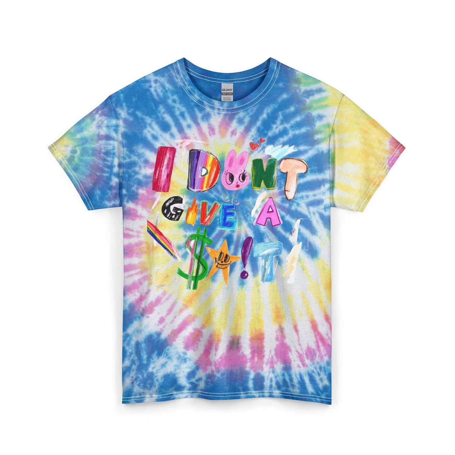 I Dont Give A ****  Funny Graphic T Shirt Unisex Tie Dye Cotton Tee