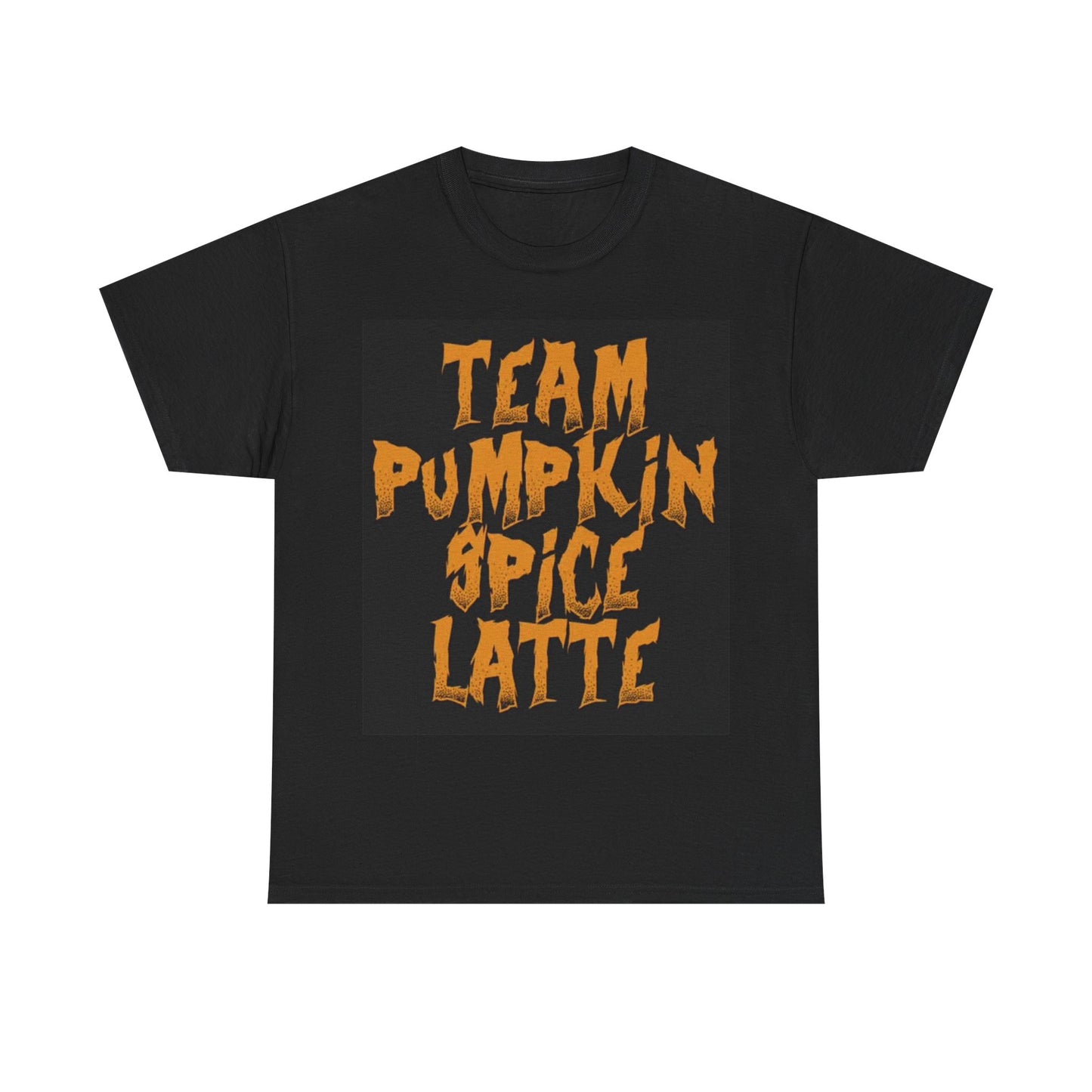 Pumpkin Spice Tshirt Funny Fall Graphic Coffee Latte Unisex Heavy Cotton Tee