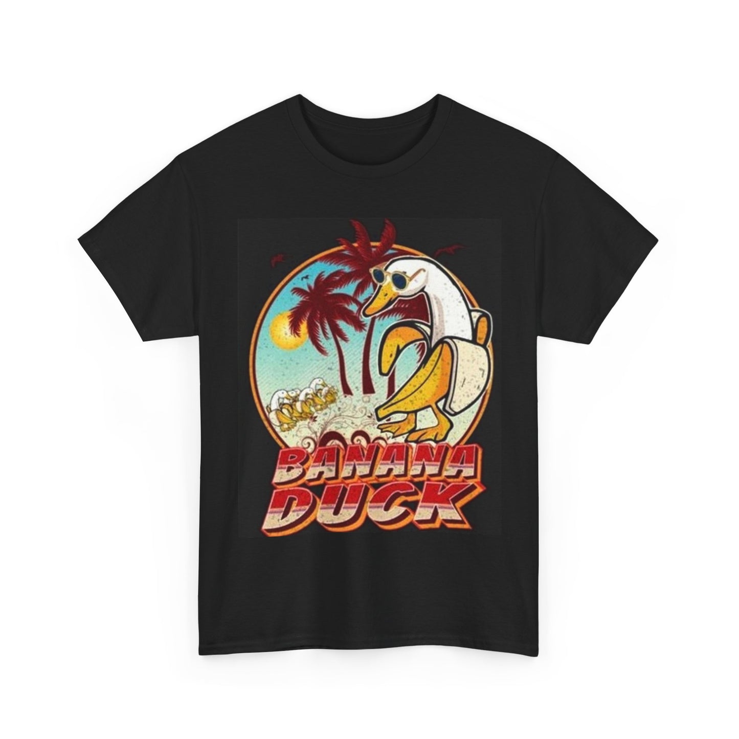 Duck hunting shirt fishing banana funny vintage Unisex Heavy Cotton Tee