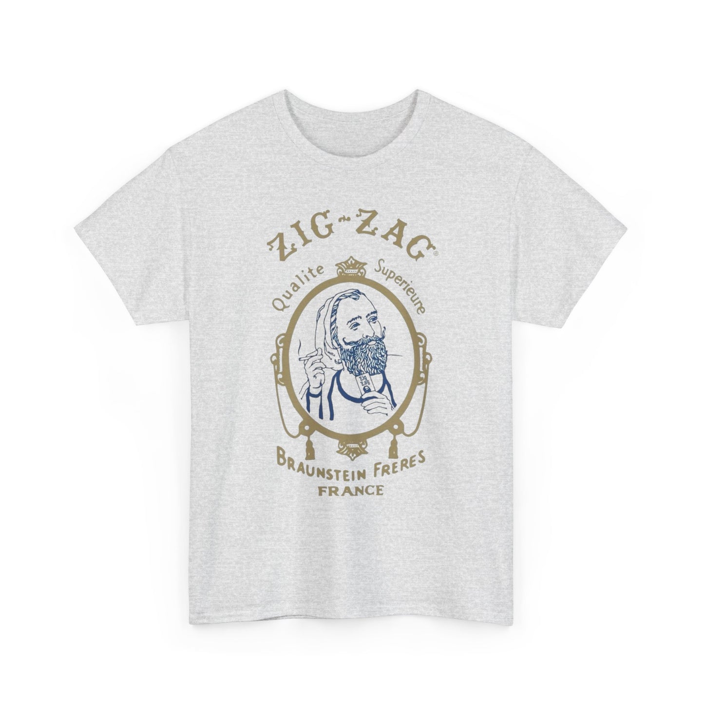 Zigzag Vintage Weed Graphic T Shirt Unisex Heavy Cotton Tee
