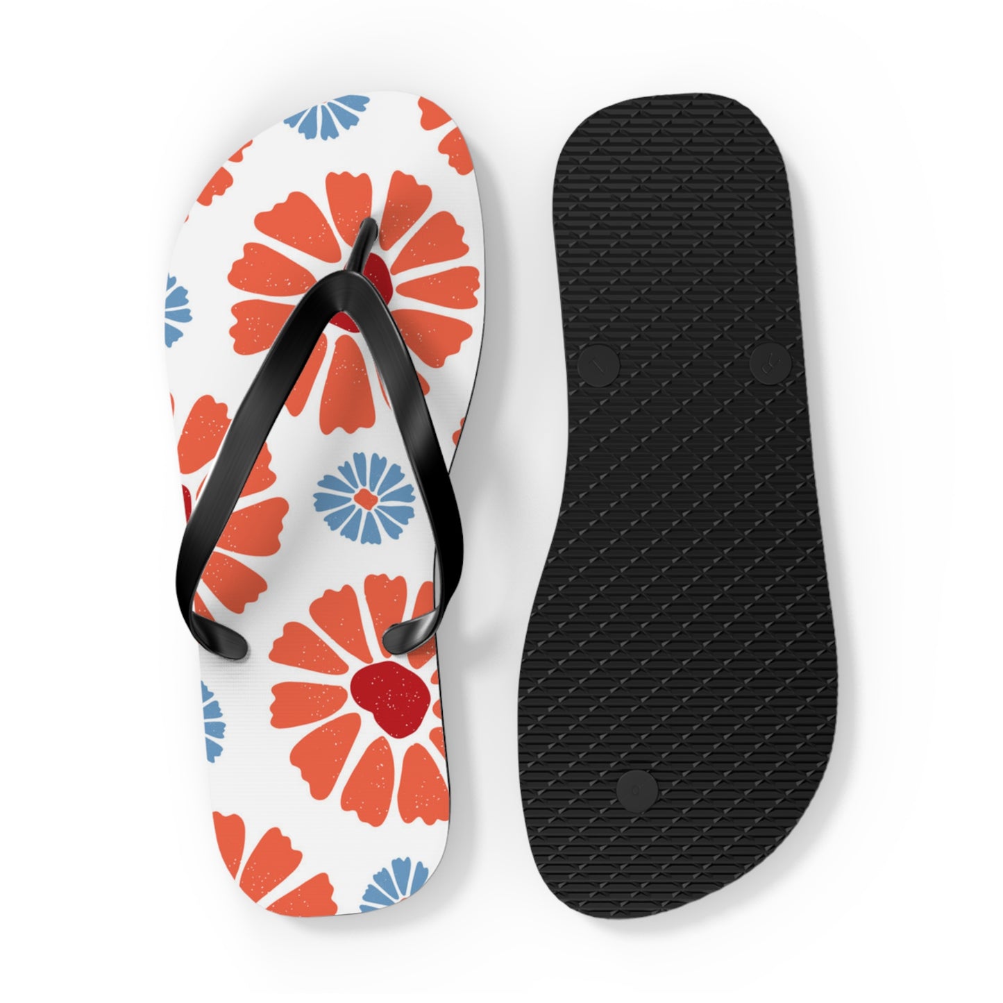 Tropical Flowers Beach Sandals Summer Flip Flops Slides BRAND NEW