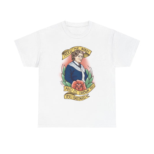 Ms Doubtfire Graphic T Shirt Funny Vintage Unisex Heavy Cotton Tee
