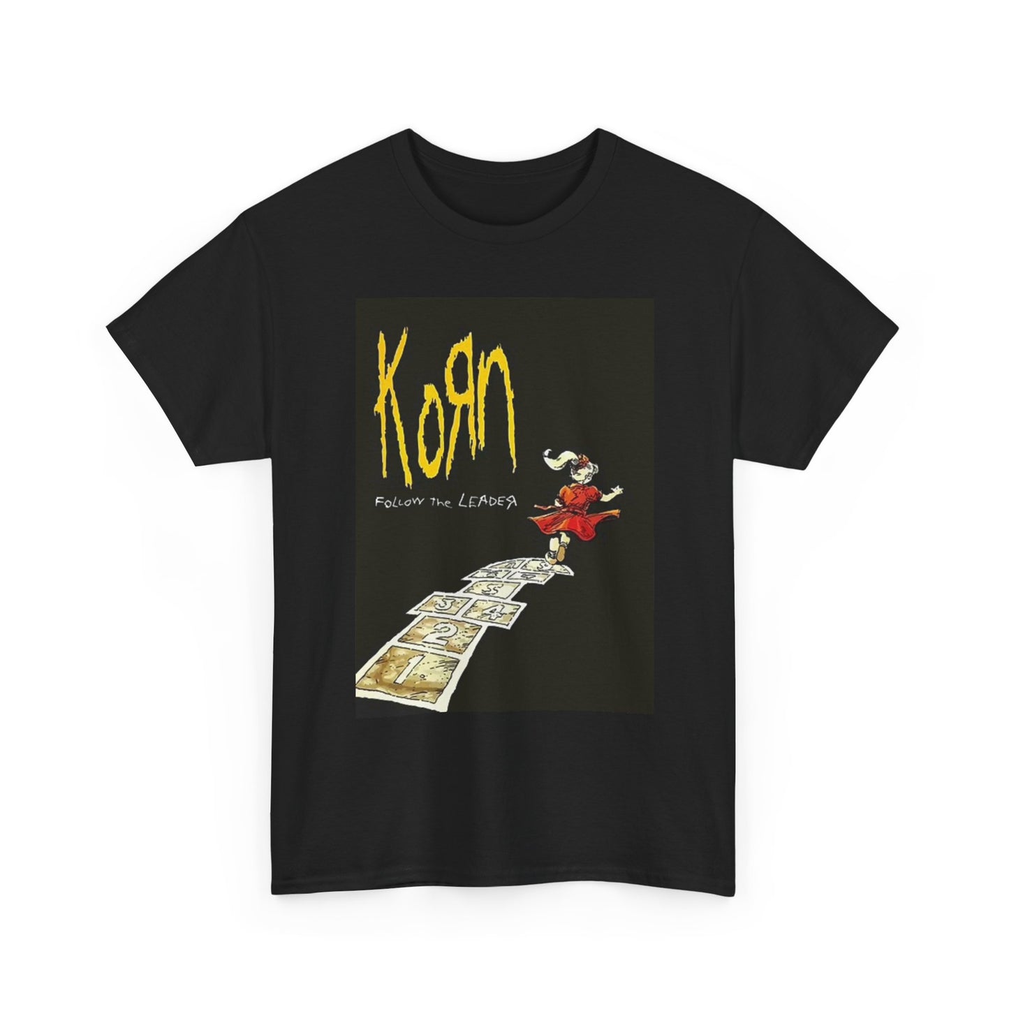 Korn Follow The Leader Graphic T Shirt Vintage Unisex Heavy Cotton Tee