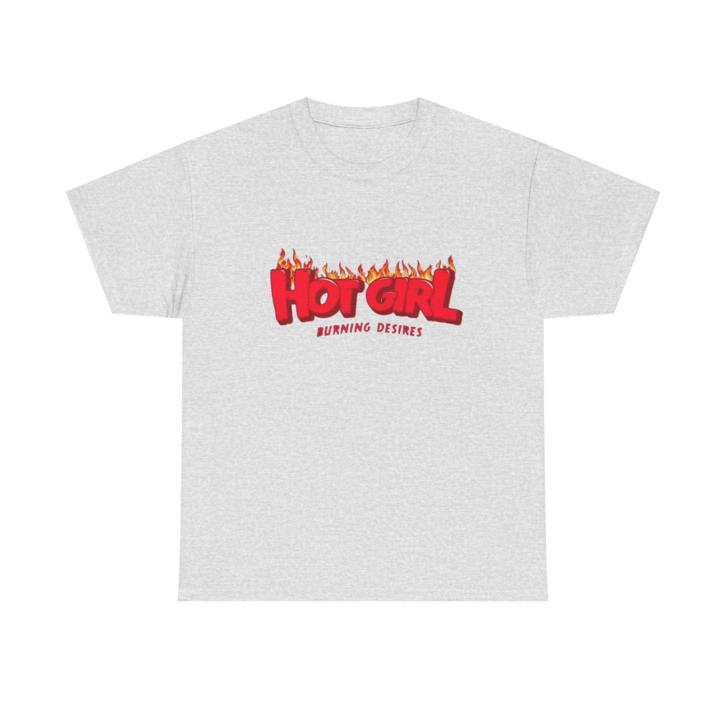 Hot Girl Logo Retro Skateboarding Graphic T-Shirt Unisex Heavy Cotton Tee