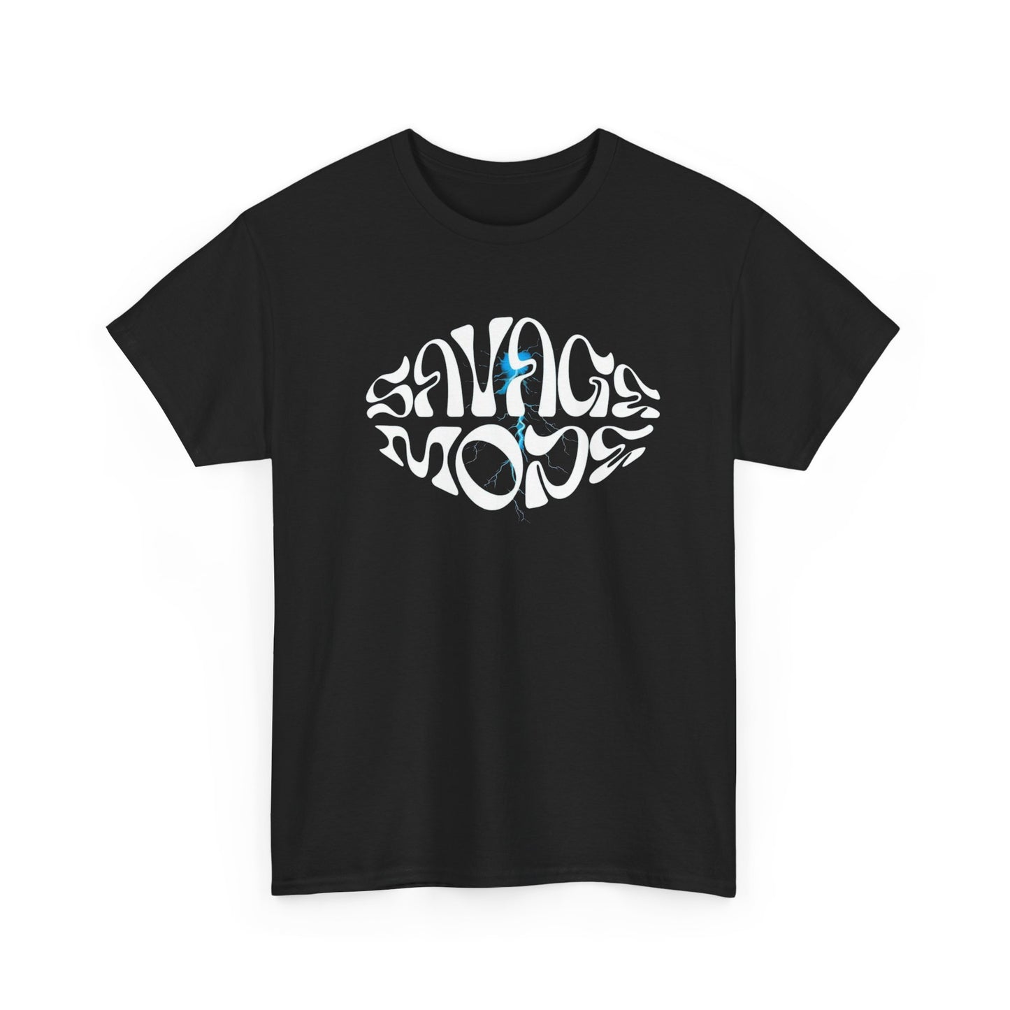 Savage Mode Graphic T Shirt Street Wear Vintage Unisex Heavy Cotton Tee