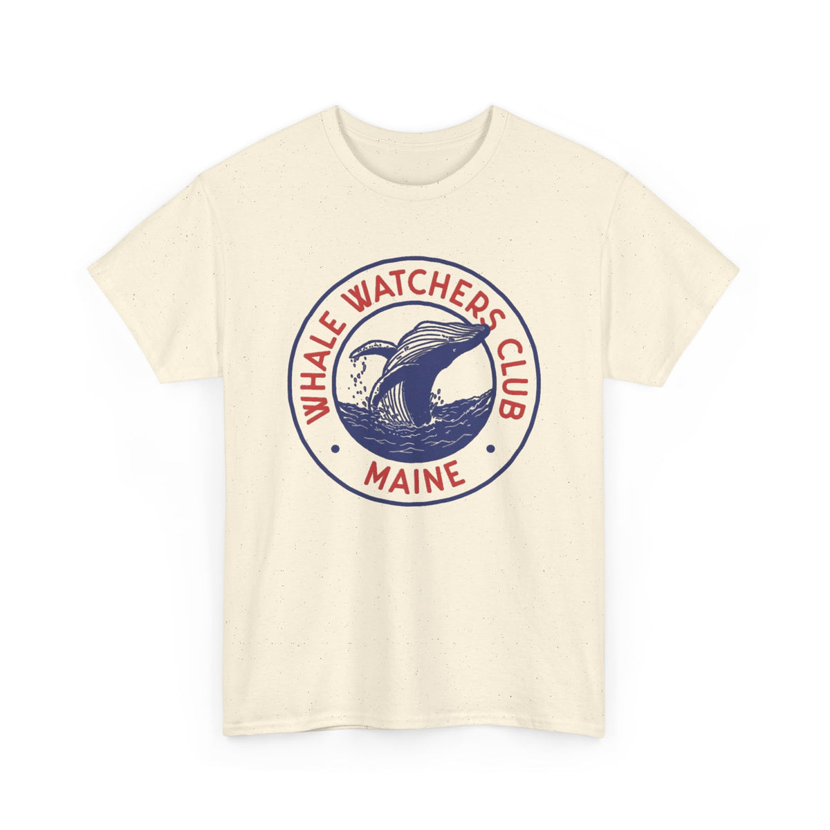 Whale Watchers Club Maine Tee | Whale Graphic T-Shirt Men's Graphic T Shirt