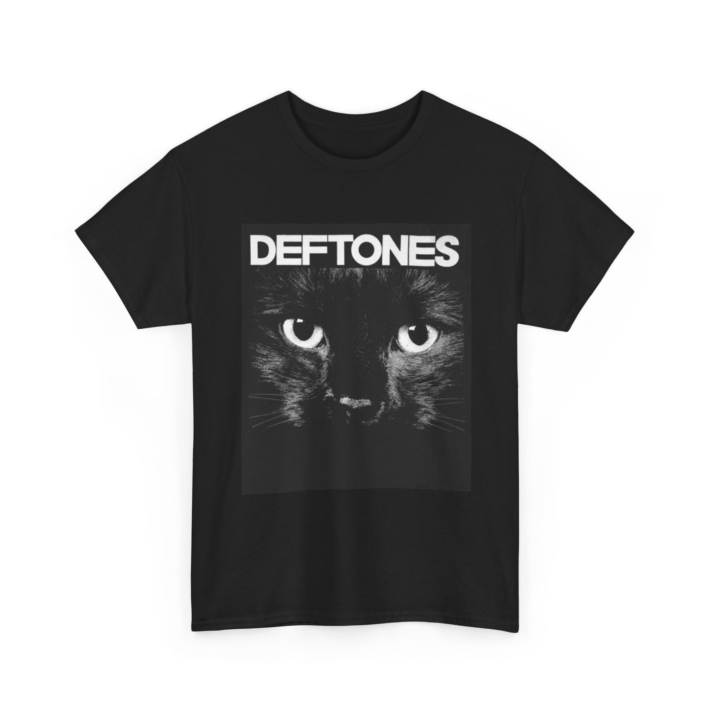 Deftones T-shirt vintage cat graphic 90s album art Unisex Heavy Cotton Tee