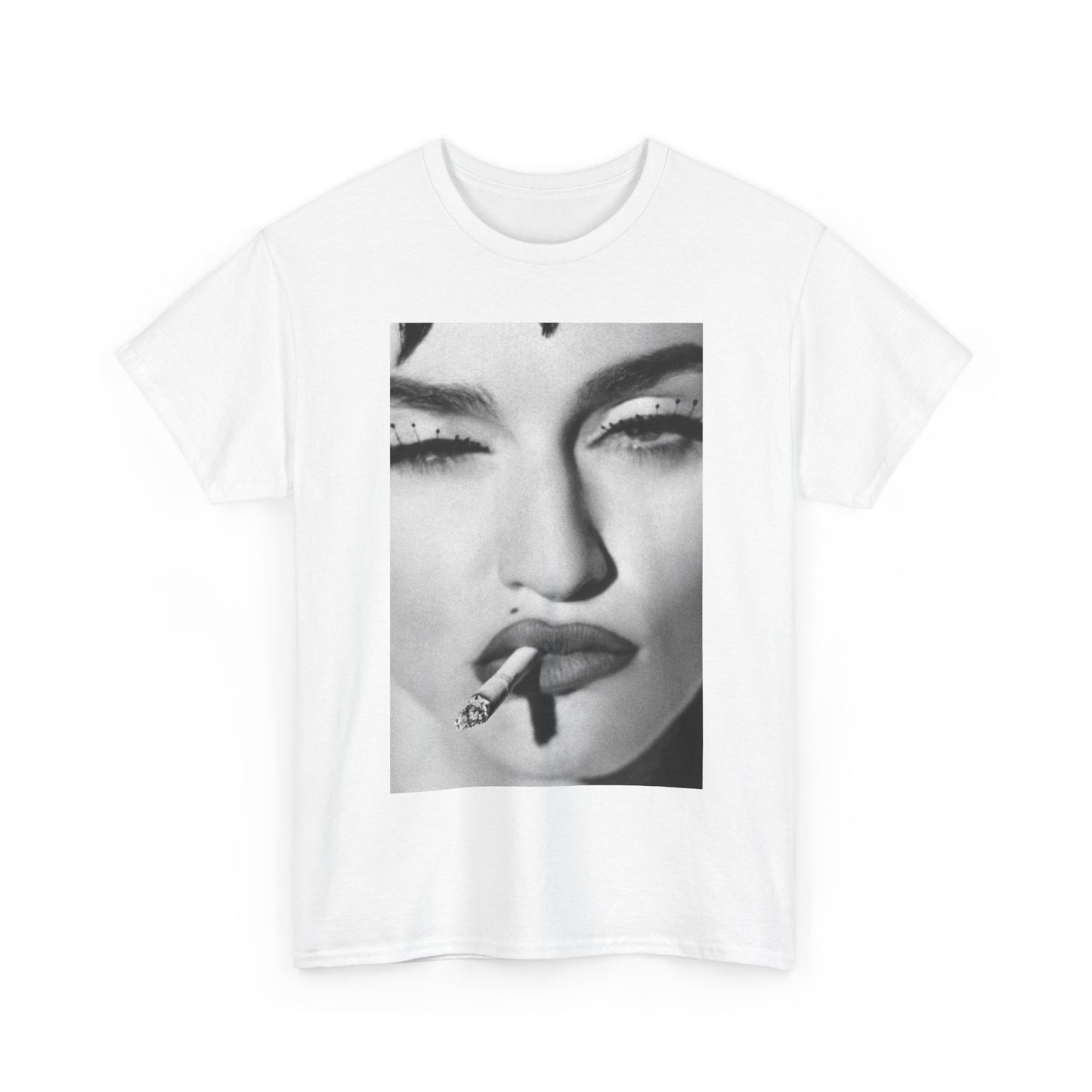 Madonna Tshirt Vintage Cigarette Poster Retro Queen Unisex Heavy Cotton Tee