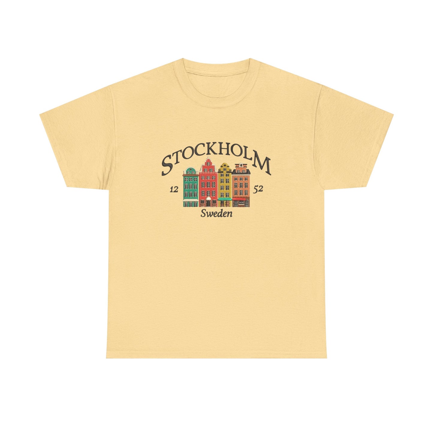 Stockholm Sweden Graphic T Shirt NEW Unisex Heavy Cotton Tee