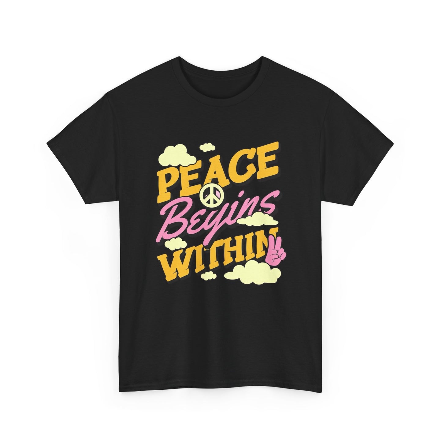 Peace Begins Within Graphic T Shirt NEW ADULT Tee