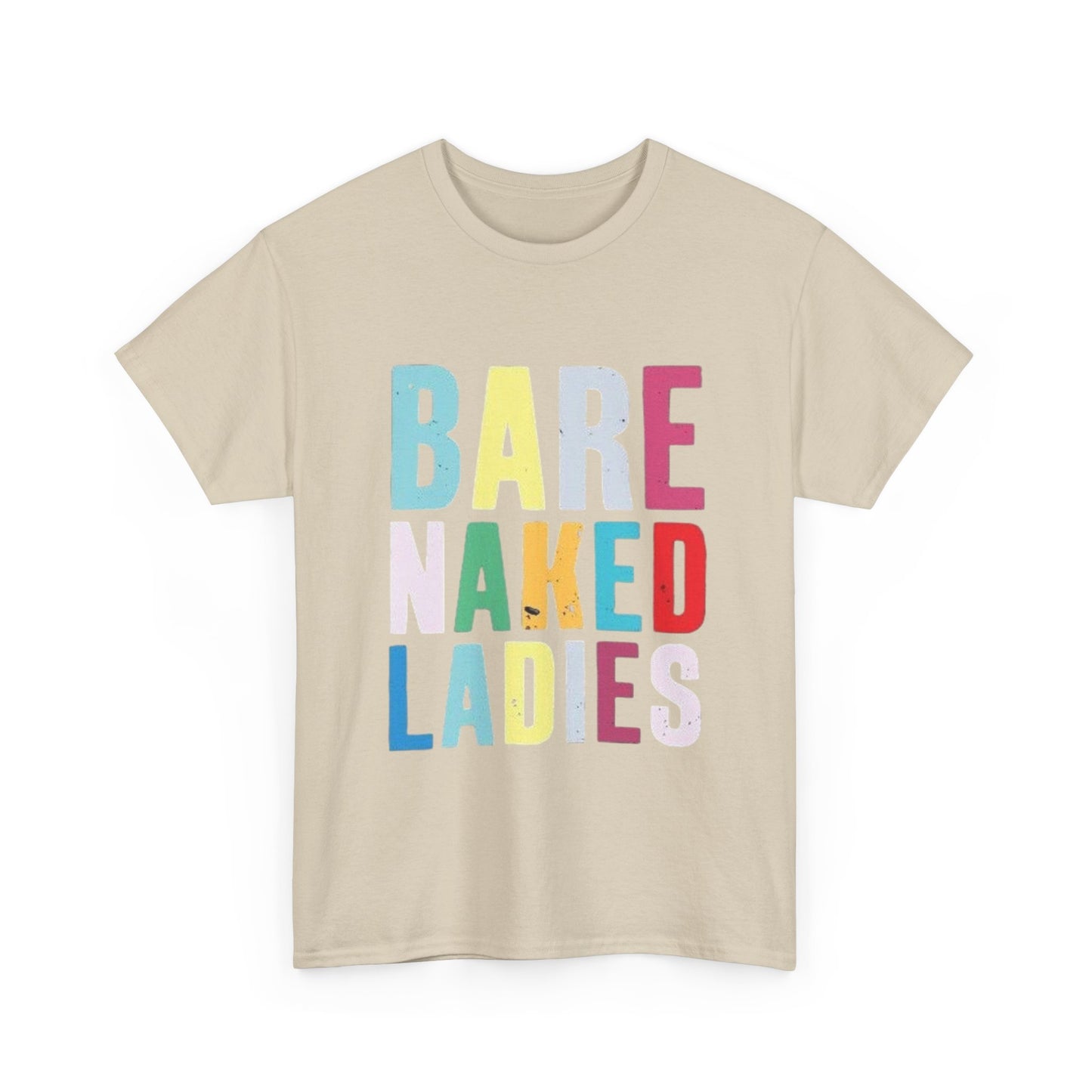 Bare Naked Ladies Tshirt Vintage Distressed Logo Merch Unisex Heavy Cotton Tee