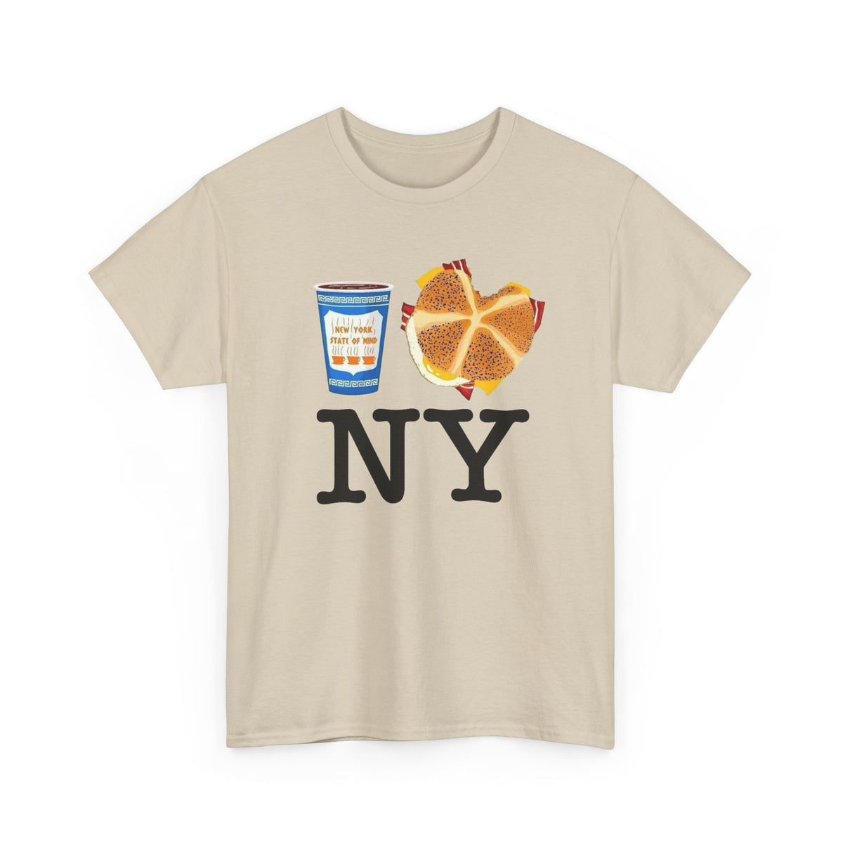 Classic New York Graphic T Shirt Men's Vintage Heavy Cotton Tee