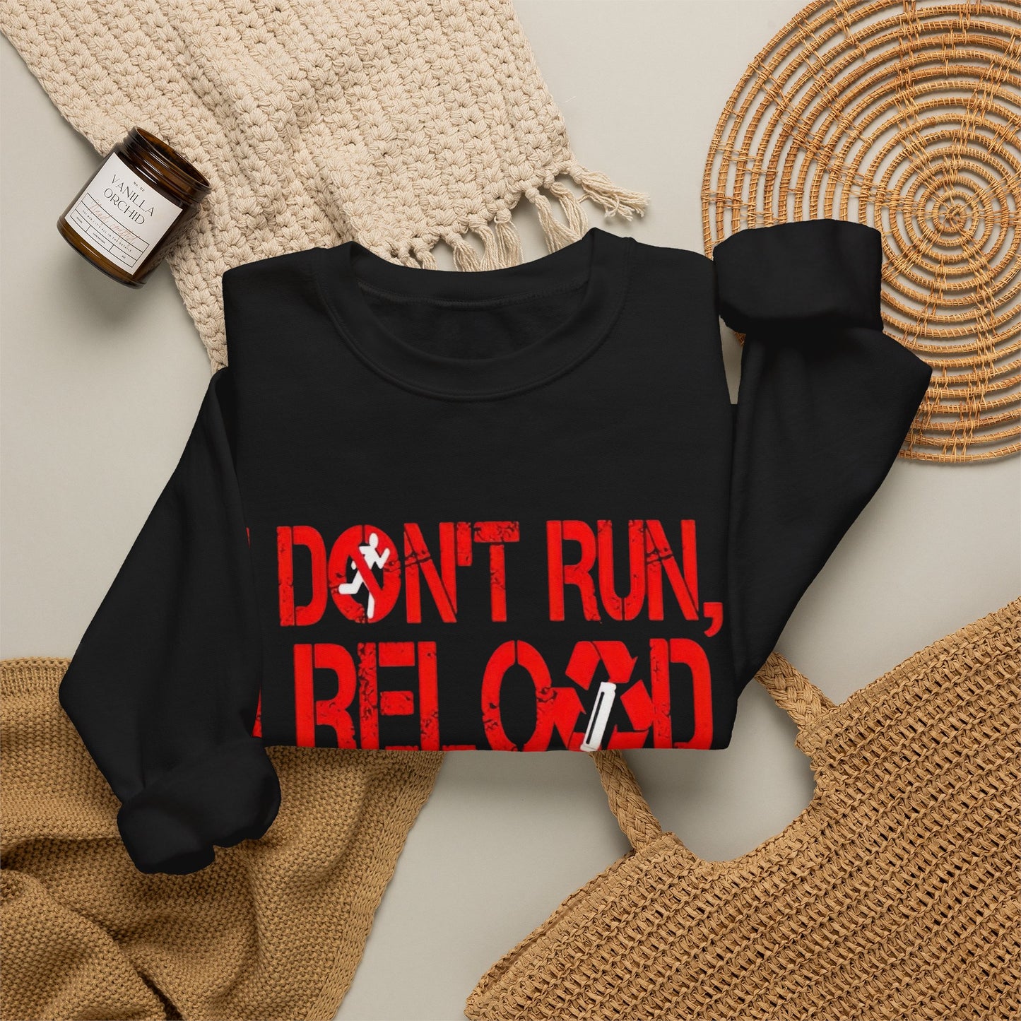 I Dont Run I Reload Sweater NEW Unisex Heavy Blend™ Crewneck Sweatshirt