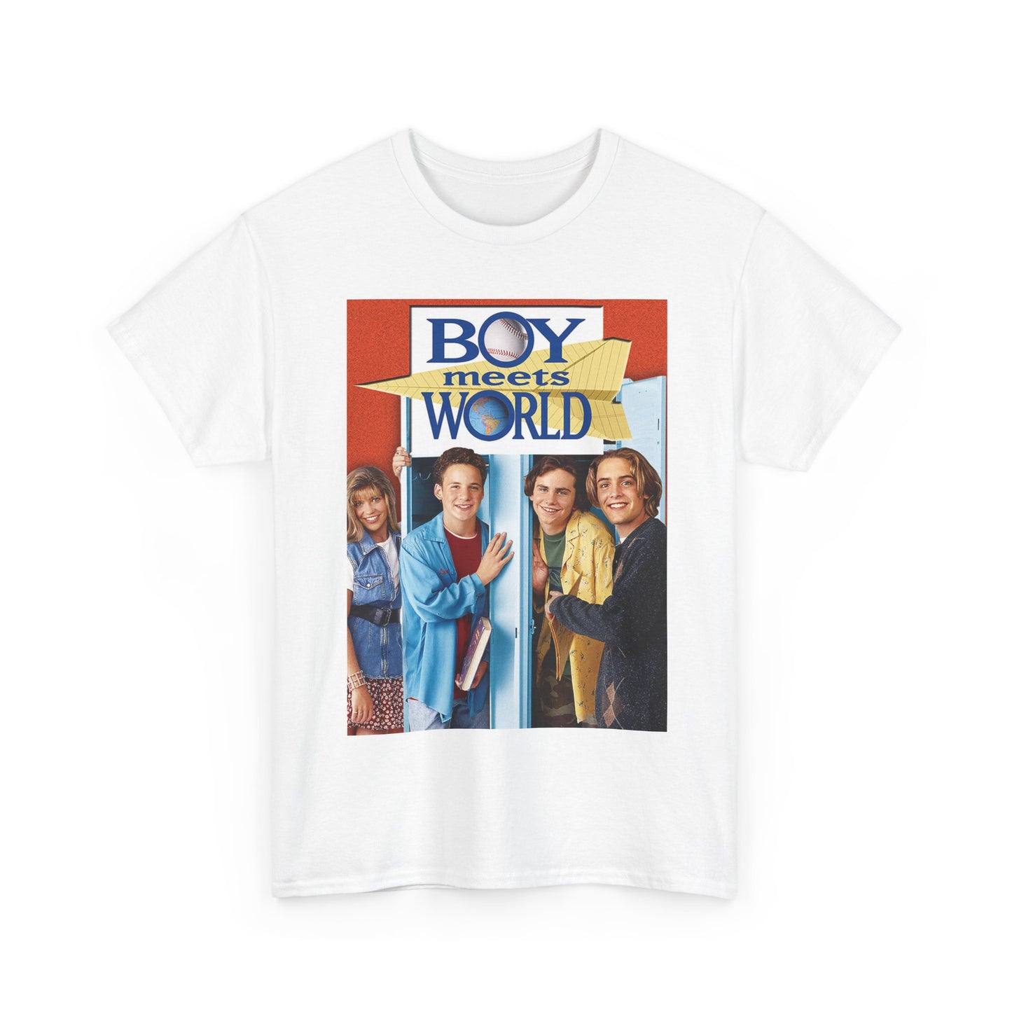 Boy Meets World Shirt Funny 90s Comedy Poster Kids Unisex Heavy Cotton Tee