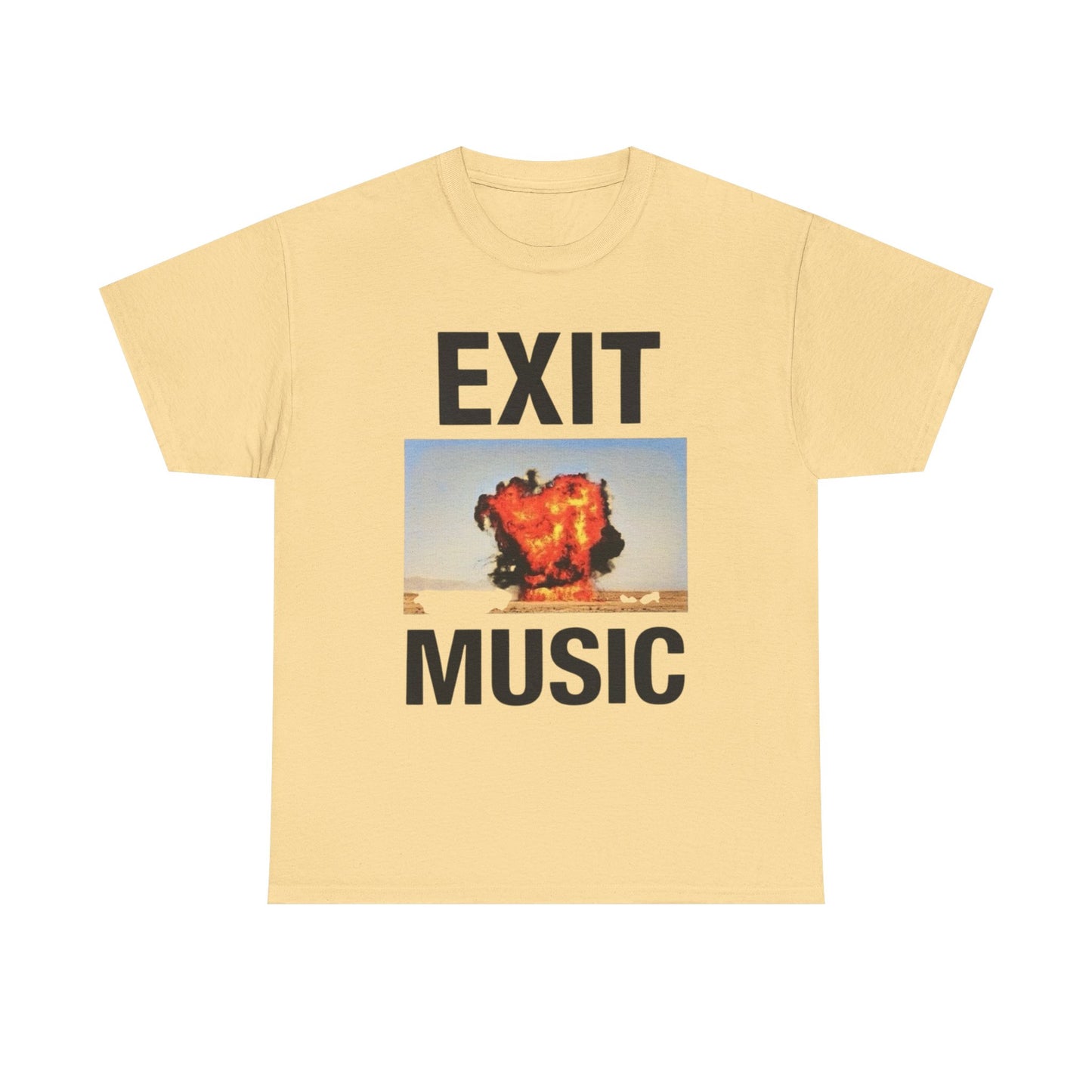 Exit Music Graphic T Shirt Unisex Heavy Cotton Tee Gift New