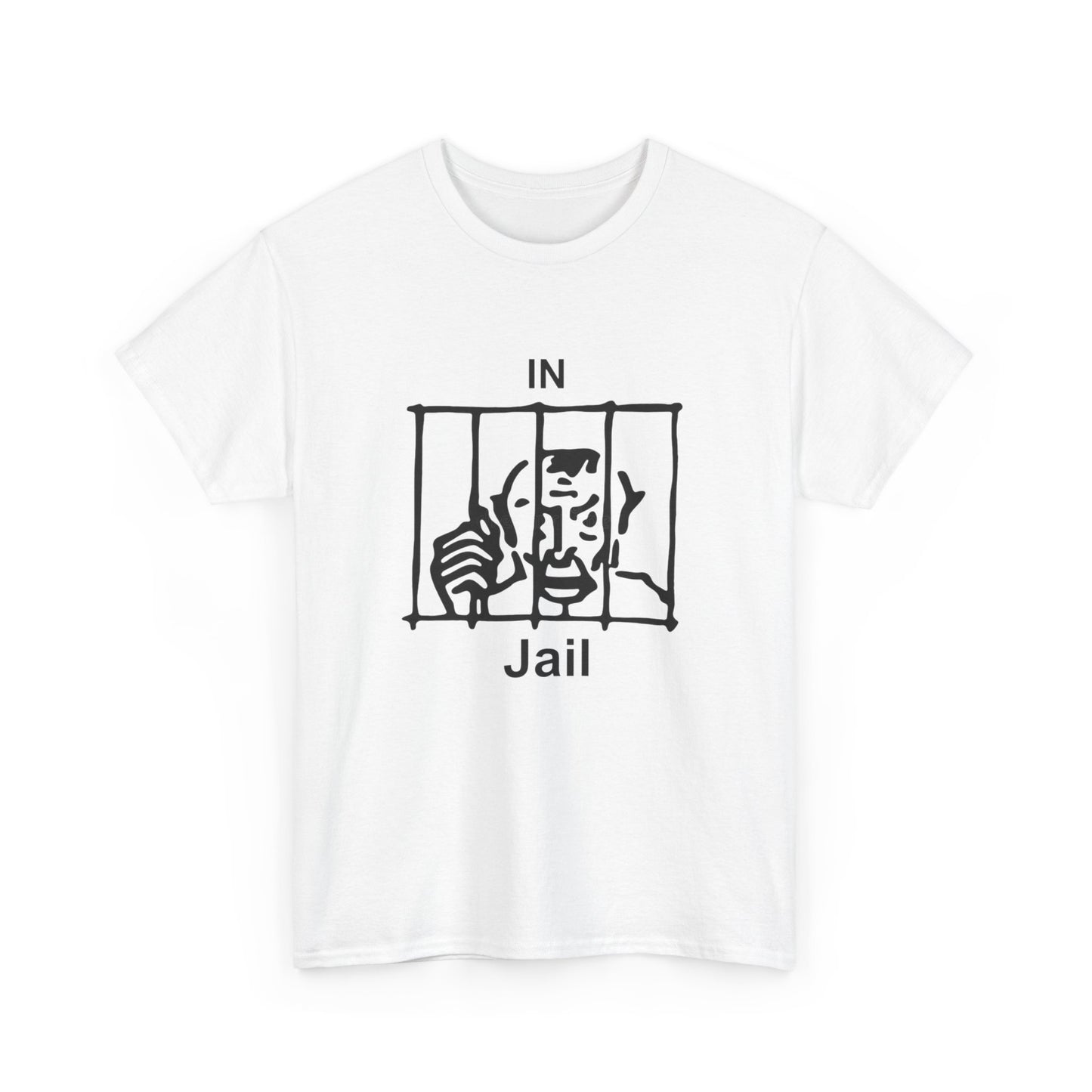 In Jail Graphic T Shirt NEW Unisex Heavy Cotton Tee