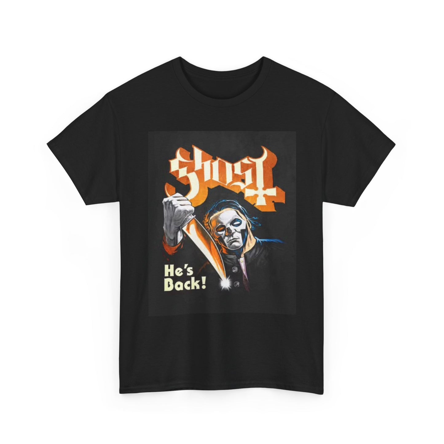 Ghost Mike Myers Graphic T Shirt Rock Band Merch Unisex Heavy Cotton Tee