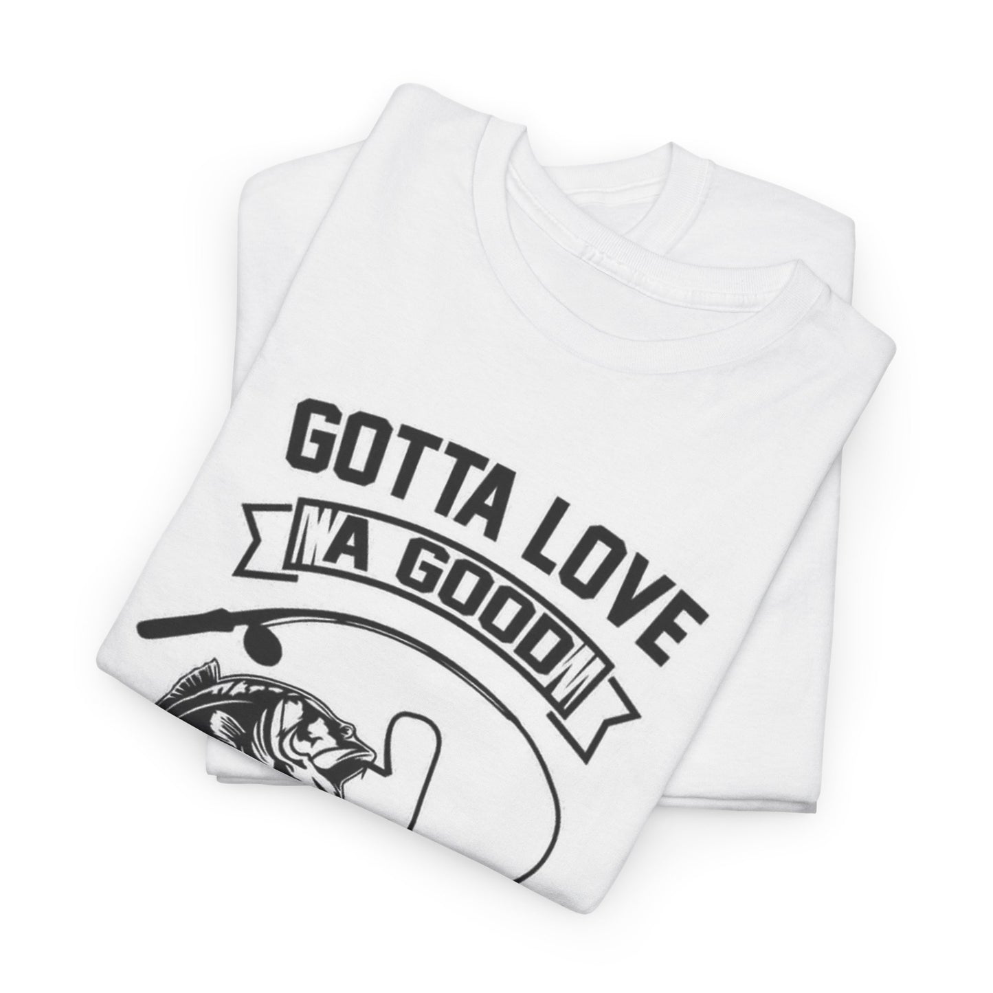 Funny Pole Dancing Fishing Graphic T Shirt Men's Heavy Cotton Tee