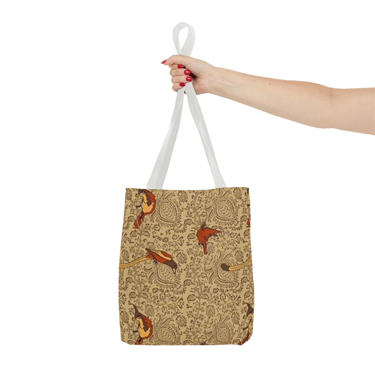 Gold Bird Pattern Multi Color BRAND NEW MODERN Tote Bag (AOP)