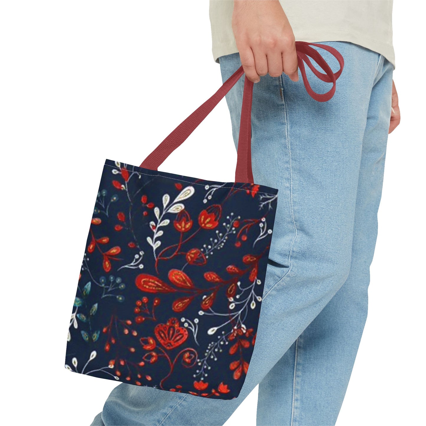 Blue Red White Multi Color BRAND NEW MODERN Tote Bag (AOP)