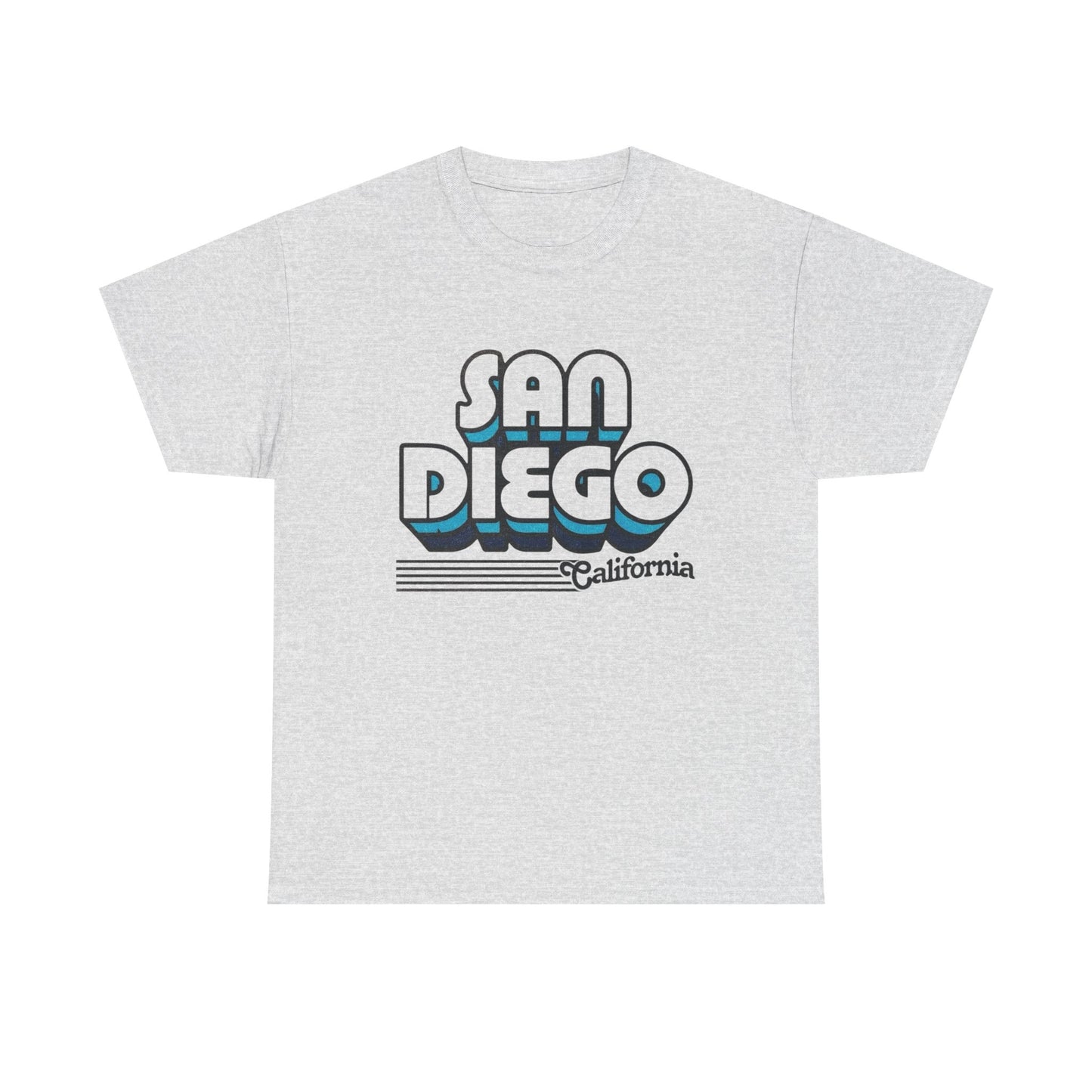 San Diego California Retro Graphic T Shirt NEW Unisex Heavy Cotton Tee