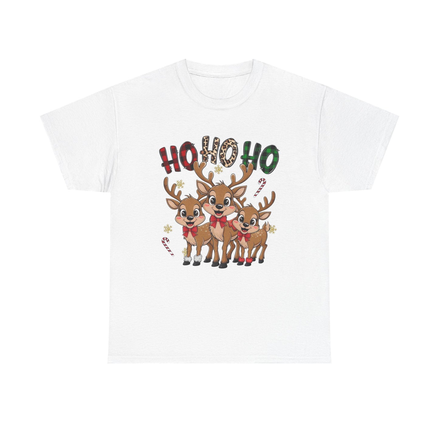 Ho Ho Ho Christmas Graphic T Shirt NEW Unisex Heavy Cotton Tee