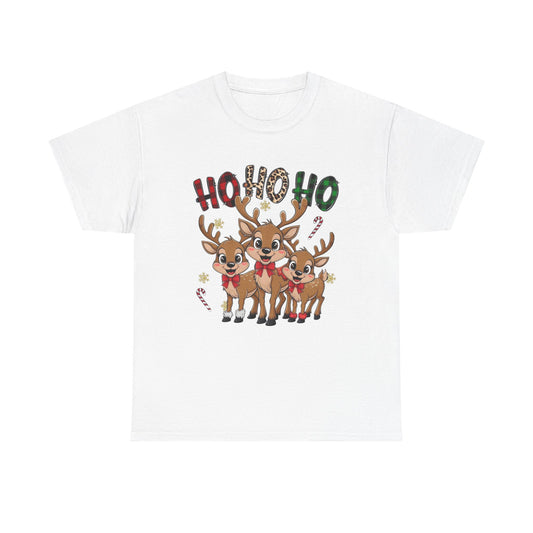 Ho Ho Ho Christmas Graphic T Shirt NEW Unisex Heavy Cotton Tee