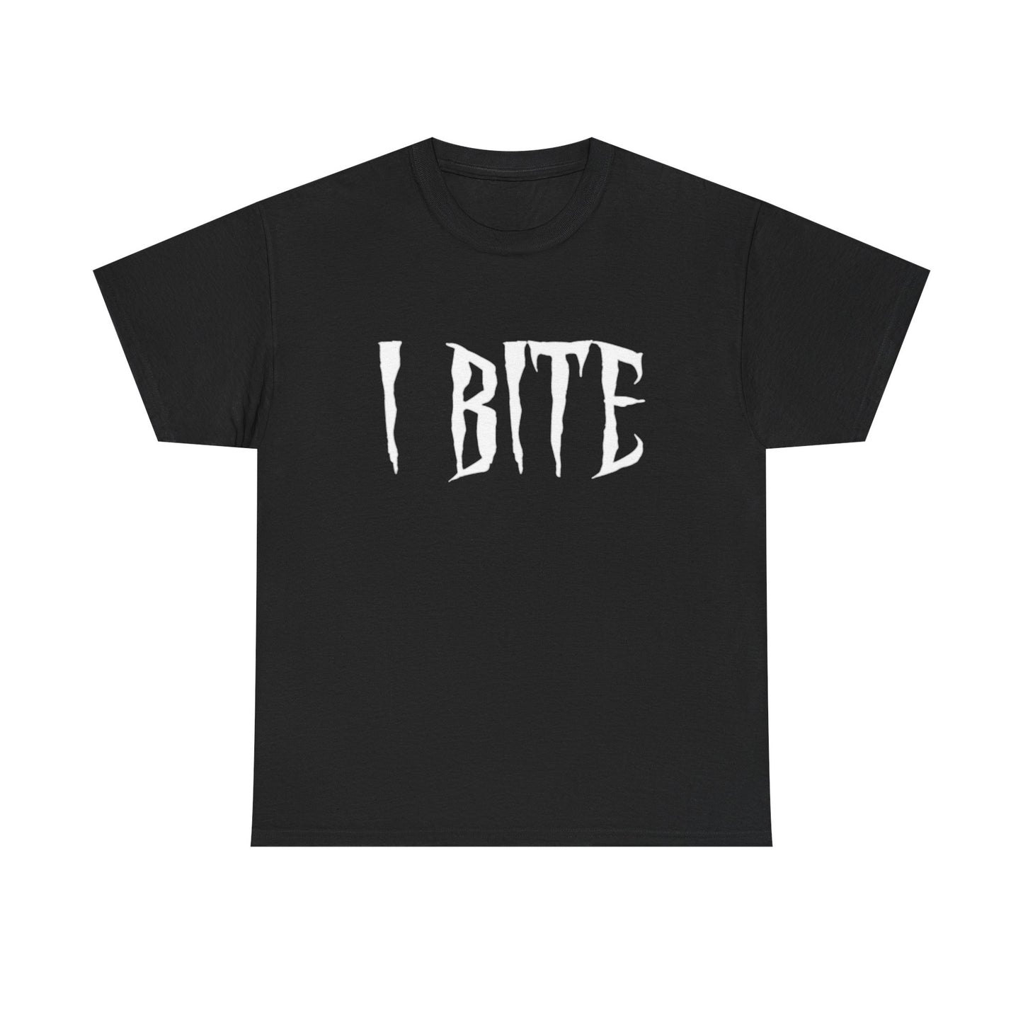 I Bite Shirt Funny Joke Graphic Vampire Dad Humor Unisex Heavy Cotton Tee
