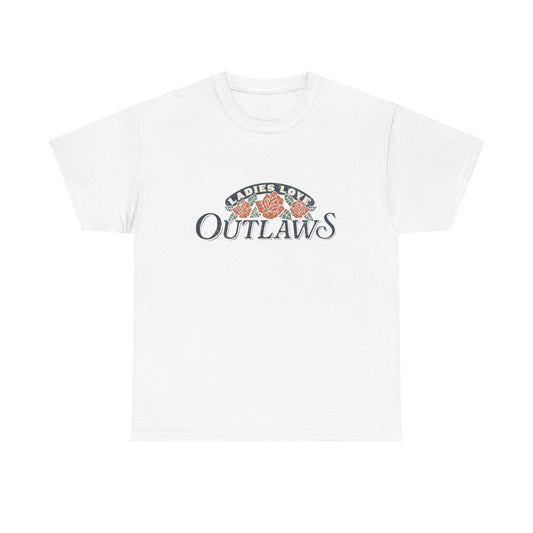 Ladies Love Outlaws Graphic T Shirt NEW Unisex Heavy Cotton Tee