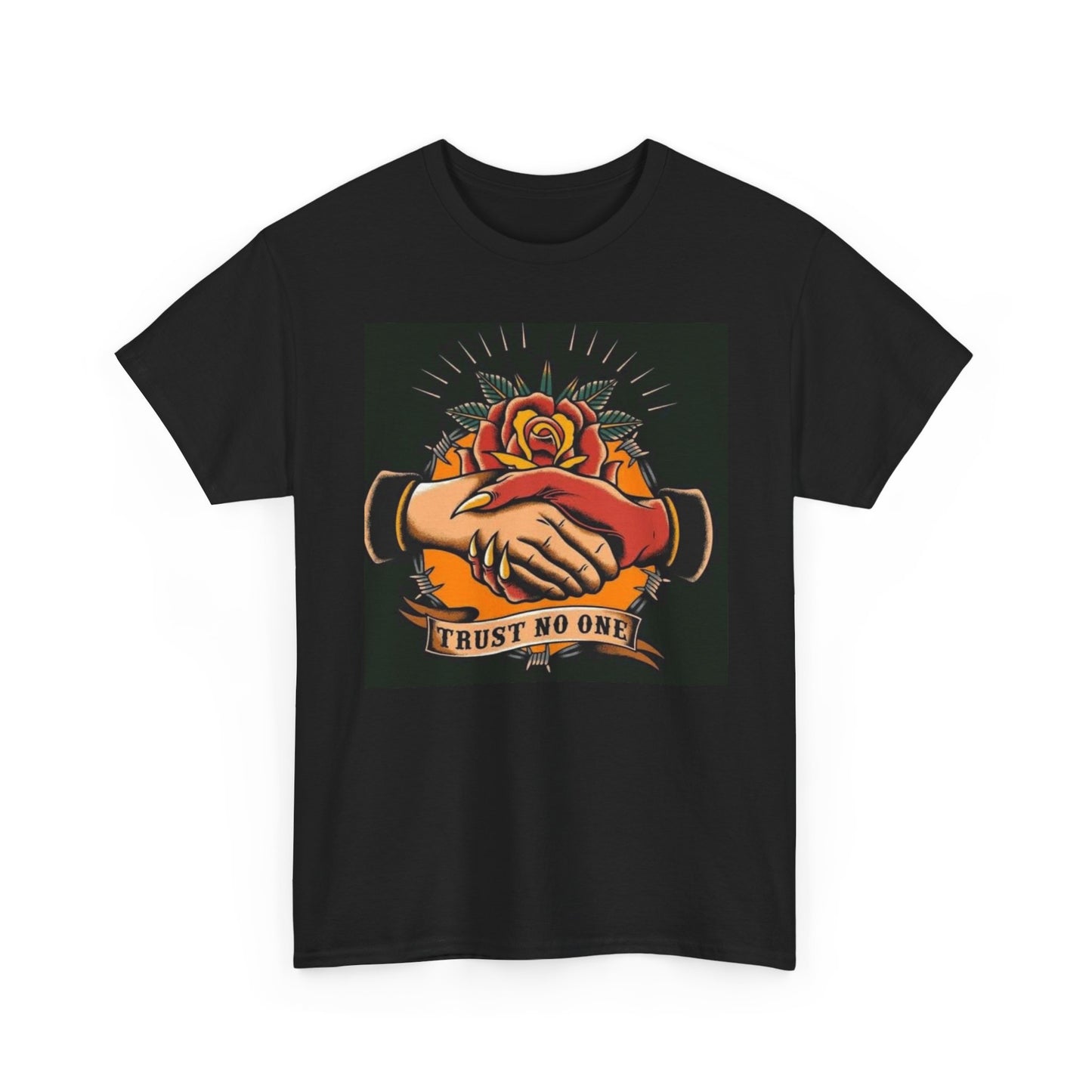 Trust No One Tattoo Graphic T Shirt NEW Cotton Tee Gift