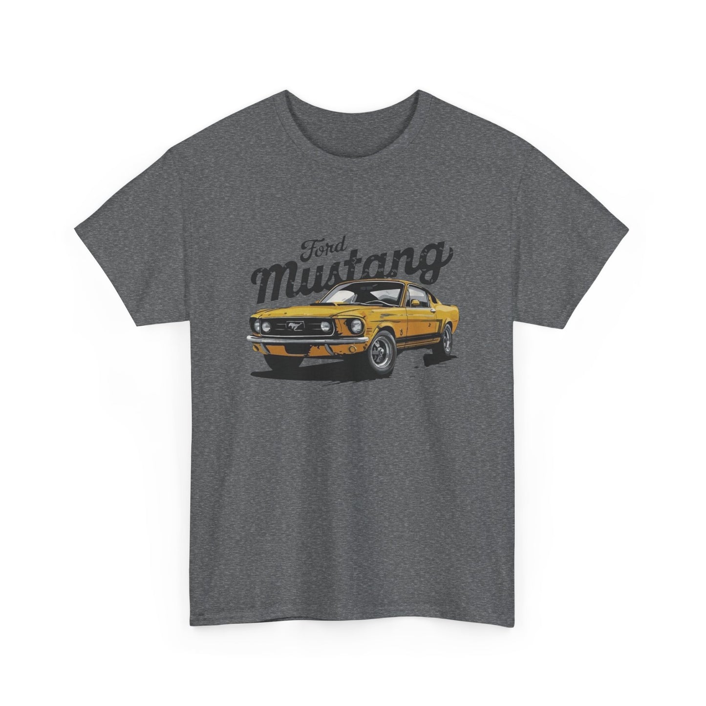 Mustang Retro Graphic T Shirt Unisex Heavy Cotton Tee