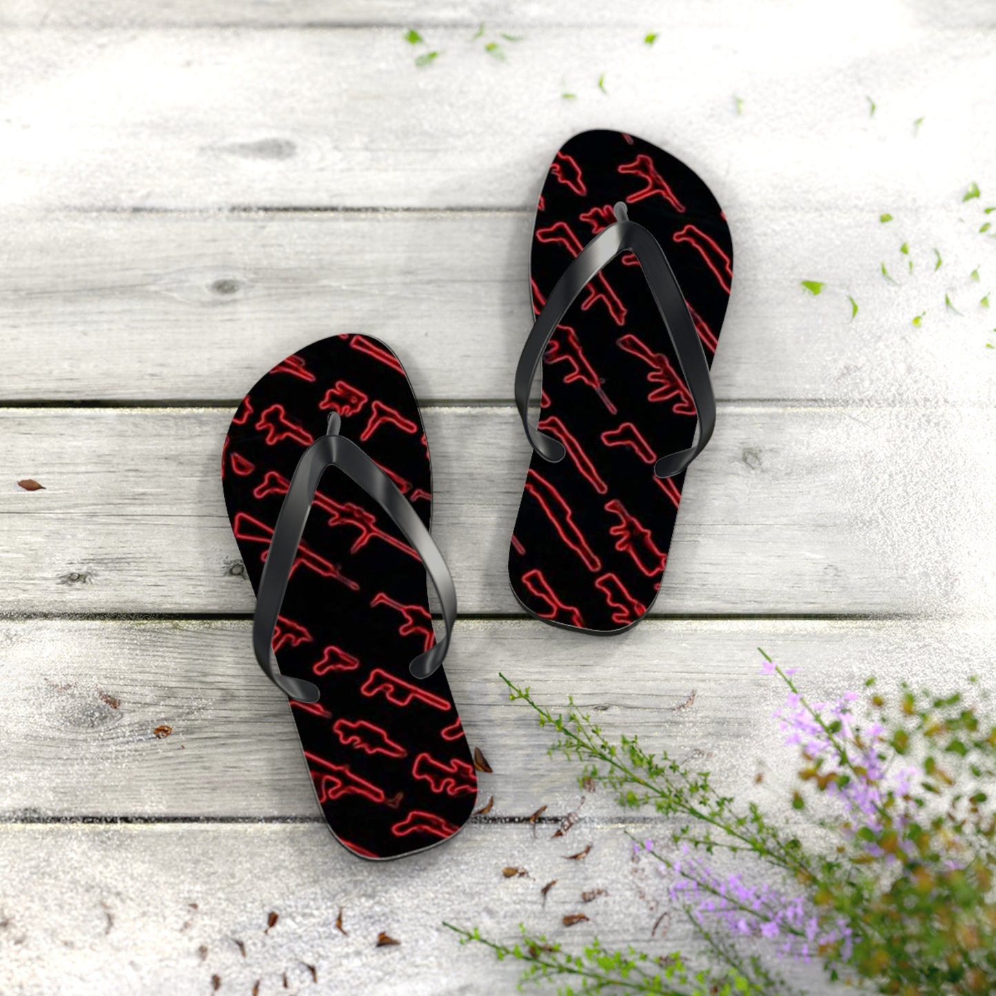WAVES And SUN Co Gun Sandals - Flip Flops -Slides Summer Beach BRAND NEW