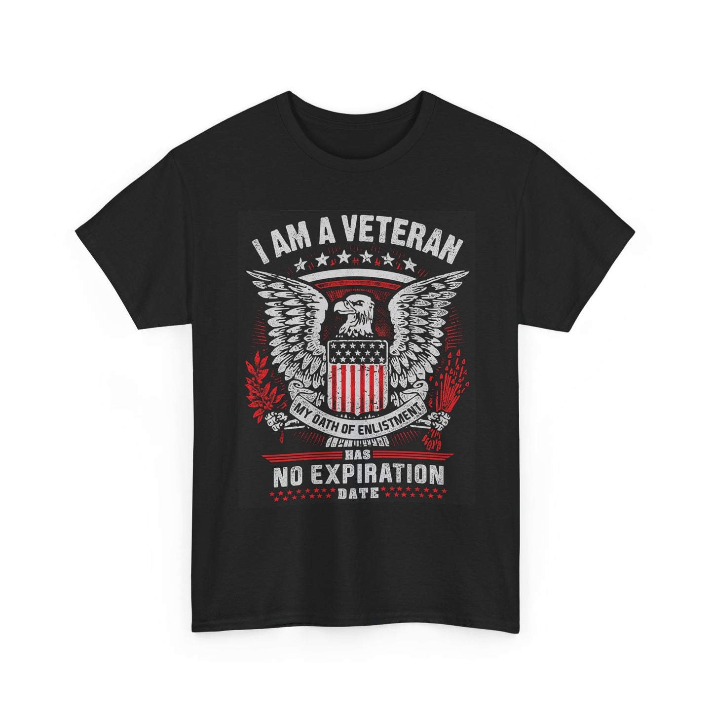 I Am A Veteran Graphic T Shirt American Made Unisex Heavy Cotton Tee