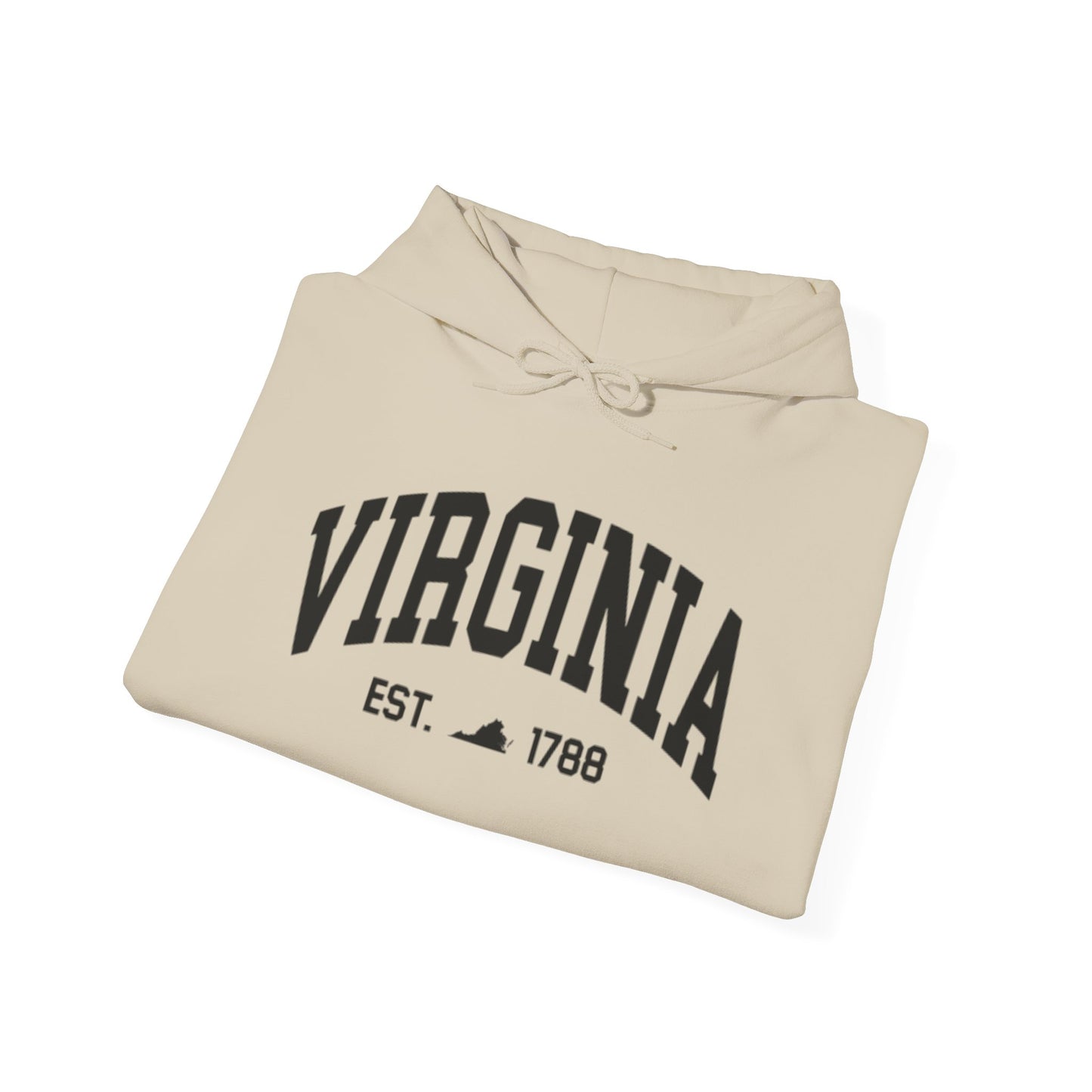 Virginia State Graphic Hoodie Unisex Heavy Blend™ Hooded Sweatshirt