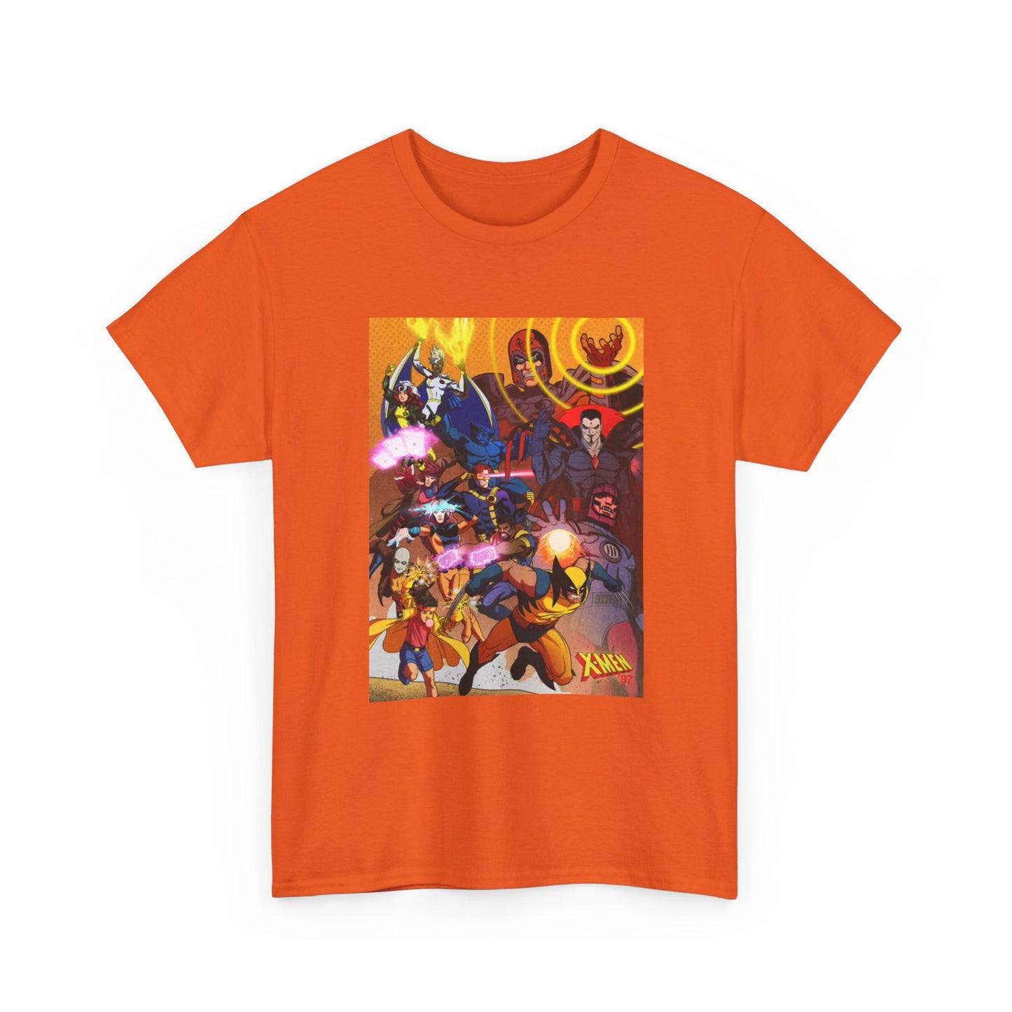 Cartoon Graphic Tee Xmen Comic Book Retro Vintage Tee Unisex Heavy Cotton Tee