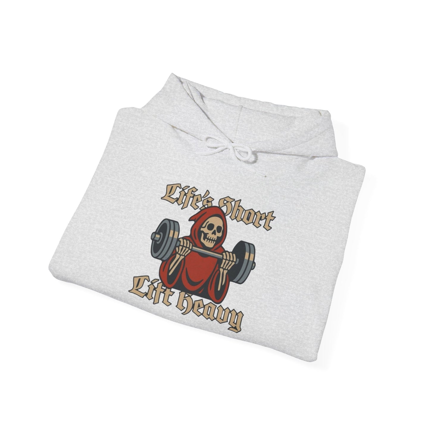Life Is Short Lift Heavy Graphic Hoodie Unisex Heavy Blend™ Hooded Sweatshirt