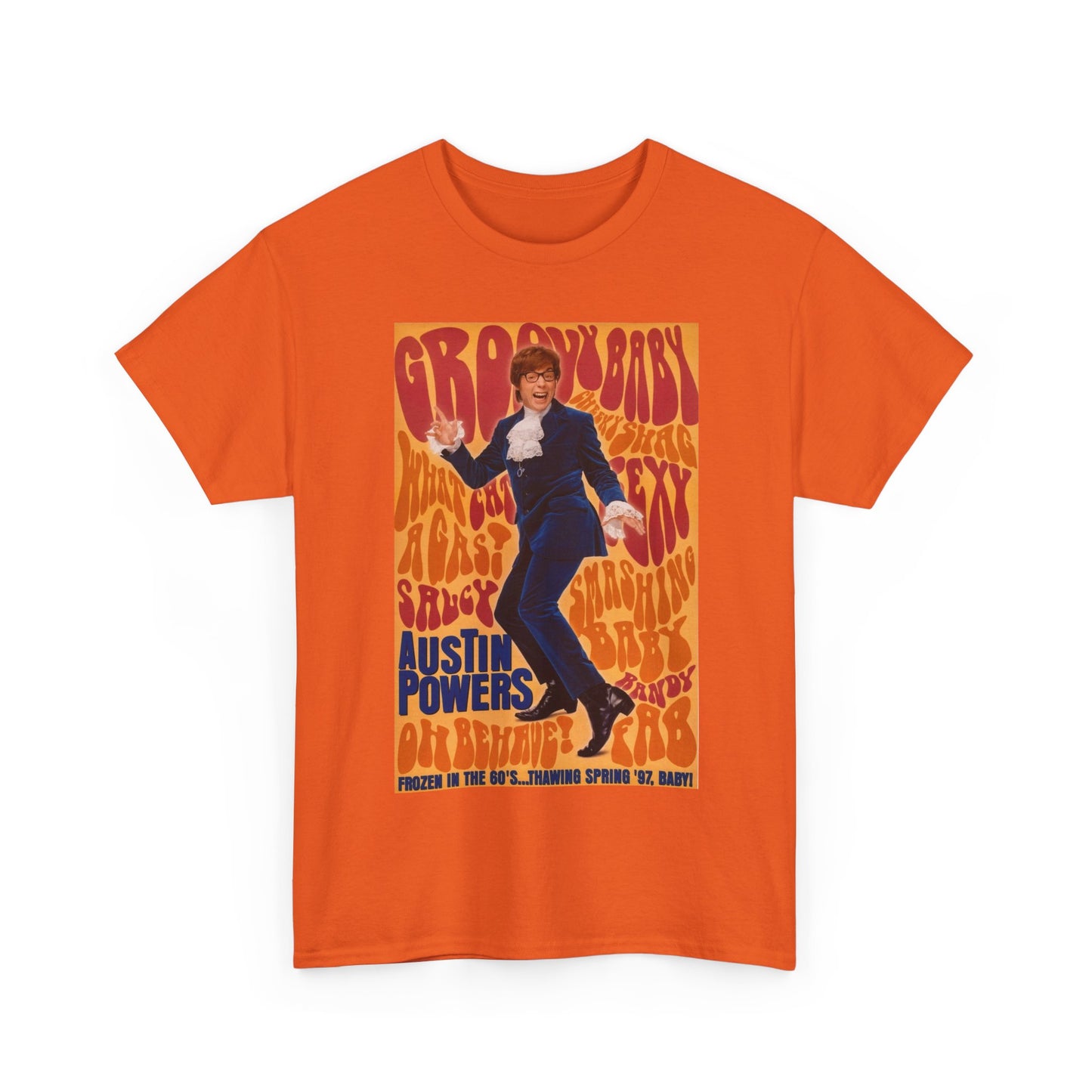 Austin Powers Shirt The Spy Who shagged Me Comedy Unisex Heavy Cotton Tee