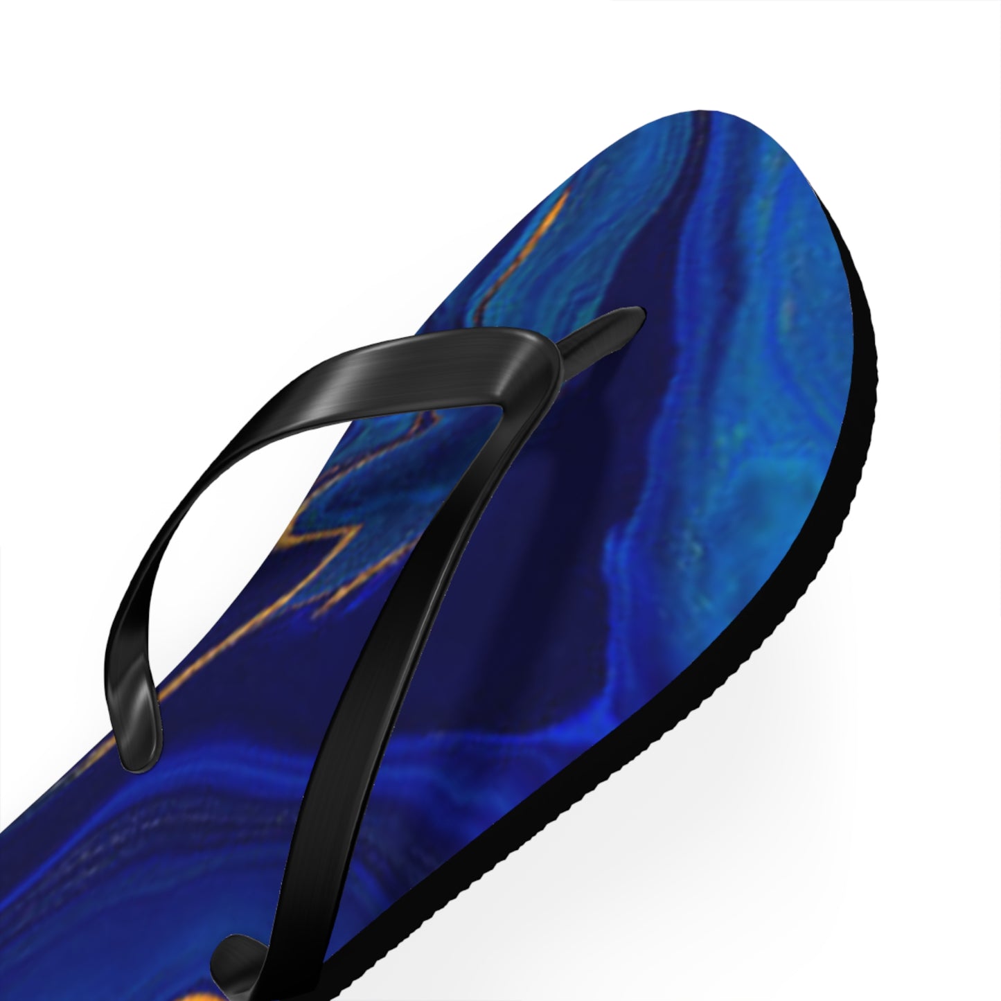 Blue Marble Flip Flops, Sandals Slides, Summer Footwear, Brand New