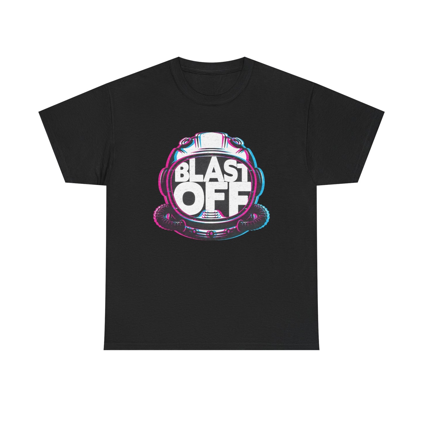 Blast Off Graphic T Shirt Unisex Heavy Cotton NEW Tee