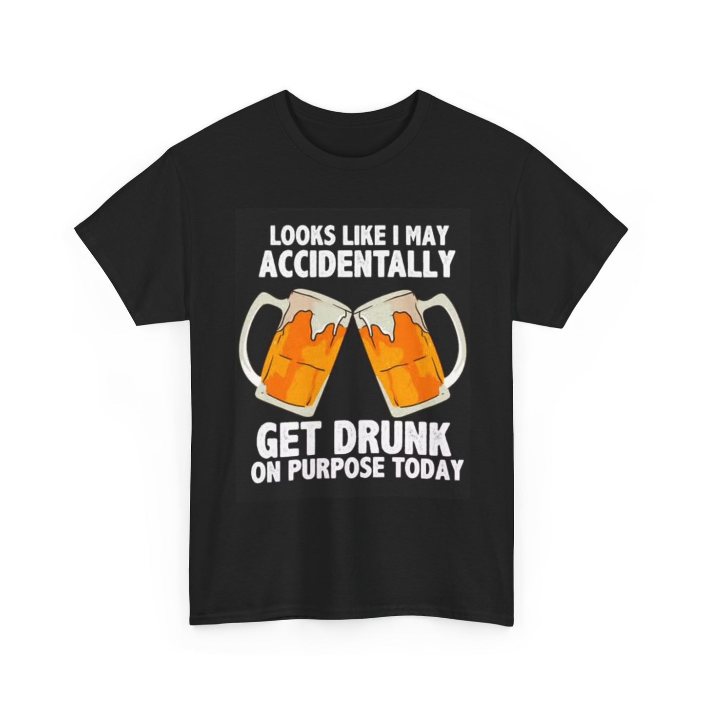 Get Drunk Today T Shirt Funny Beer Comedy Graphic Unisex Heavy Cotton Tee