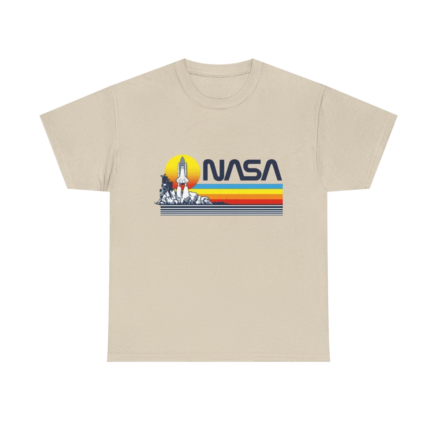 Space Station Graphic T Shirt Unisex Heavy Cotton Tee