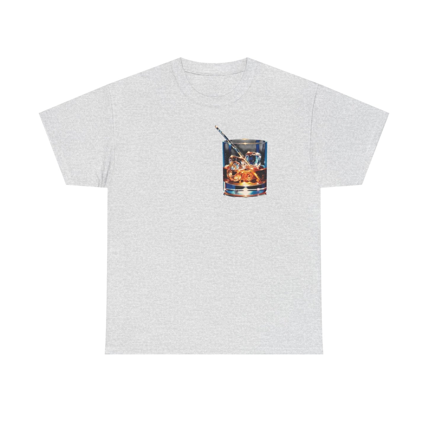 Whiskey On The Rocks Graphic T-Shirt Unisex Heavy Cotton Tee