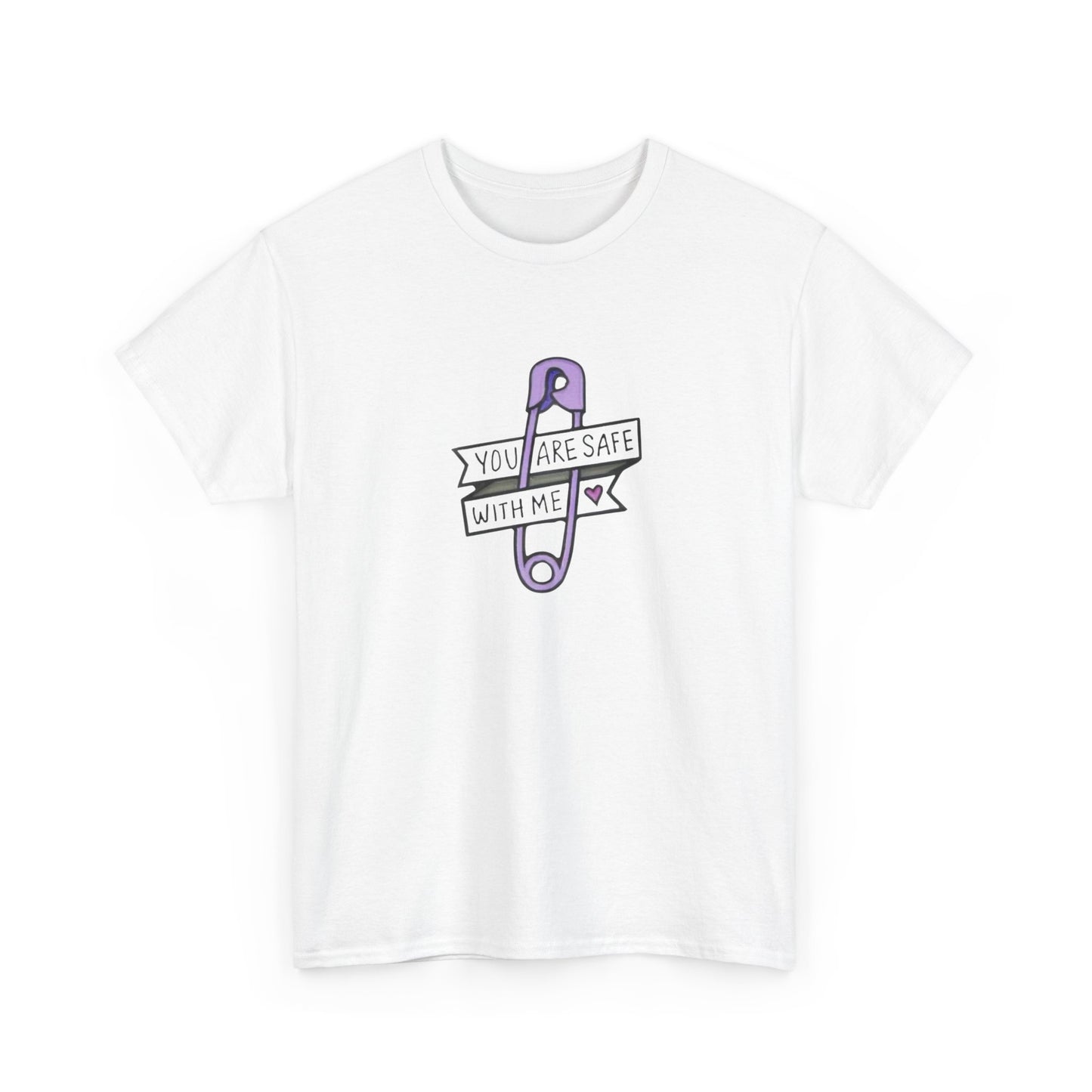 Safe With Me Graphic T Shirt Unisex Heavy Cotton Tee Gift