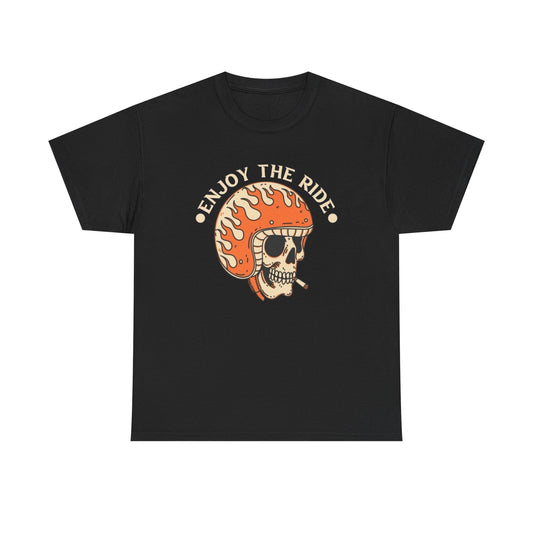 Enjoy The Ride Motorcycles Graphic T Shirt NEW ADULT Unisex Heavy Cotton Tee