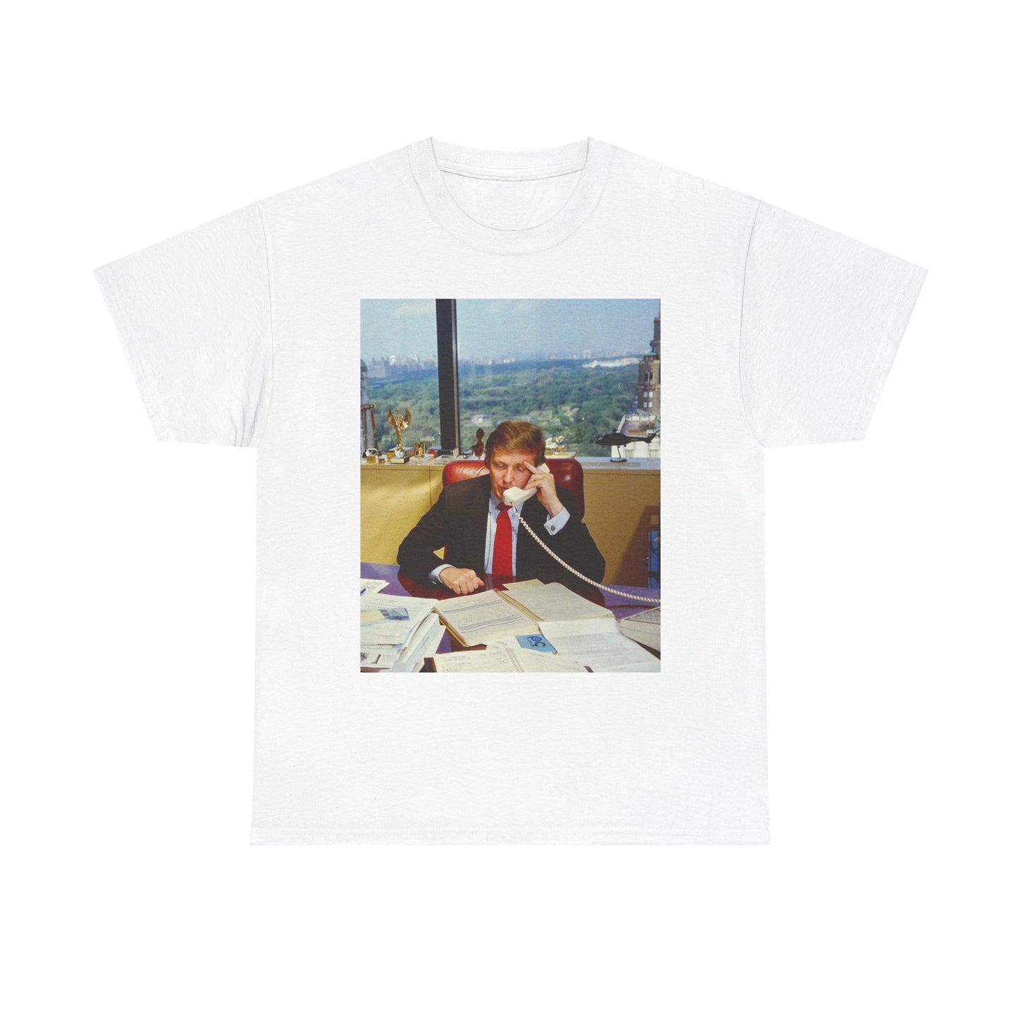 Trump Office Graphic T Shirt Vintage 90s Retro Unisex Heavy Cotton Tee