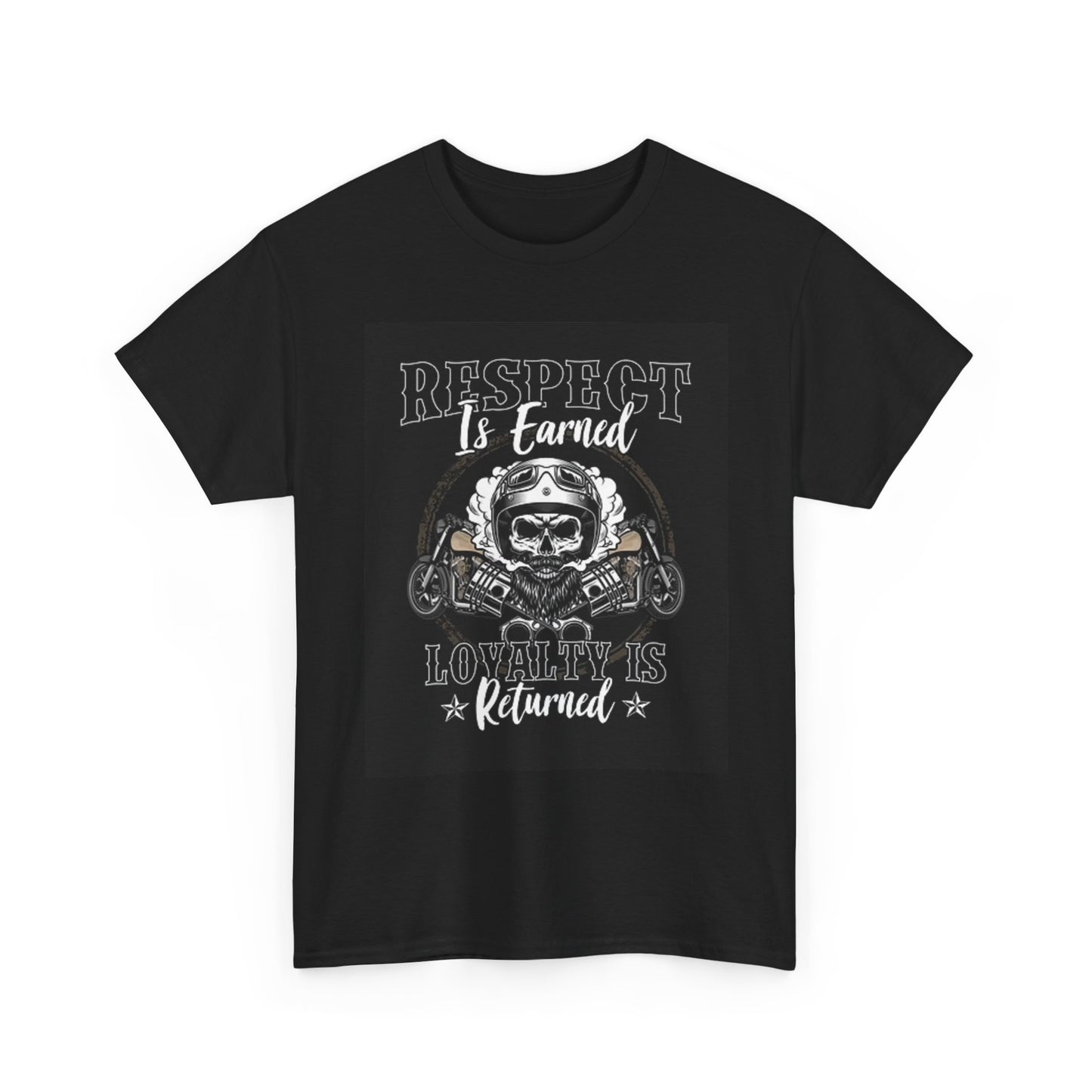 Respect Is Earned Graphic T Shirt Motorcycles Unisex Heavy Cotton Tee
